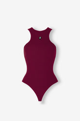 BD7-3003 - SLEEVELESS RED WINE BODYSUIT
