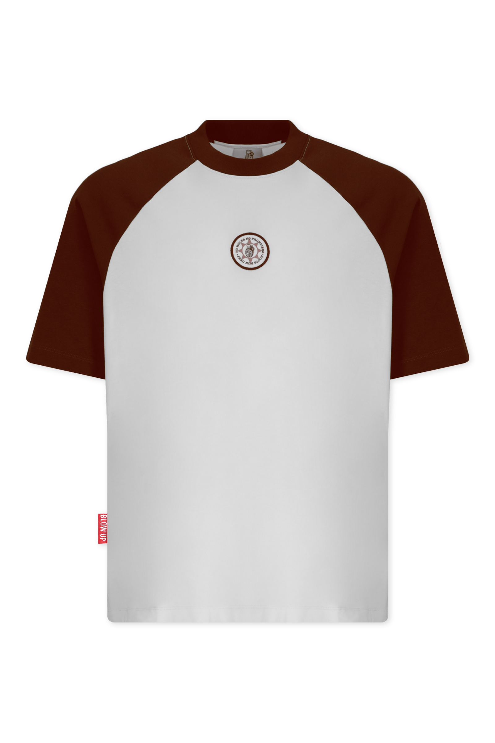BADGE SLIM FIT IVORY T-SHIRT