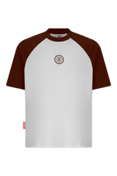 BADGE SLIM FIT IVORY T-SHIRT