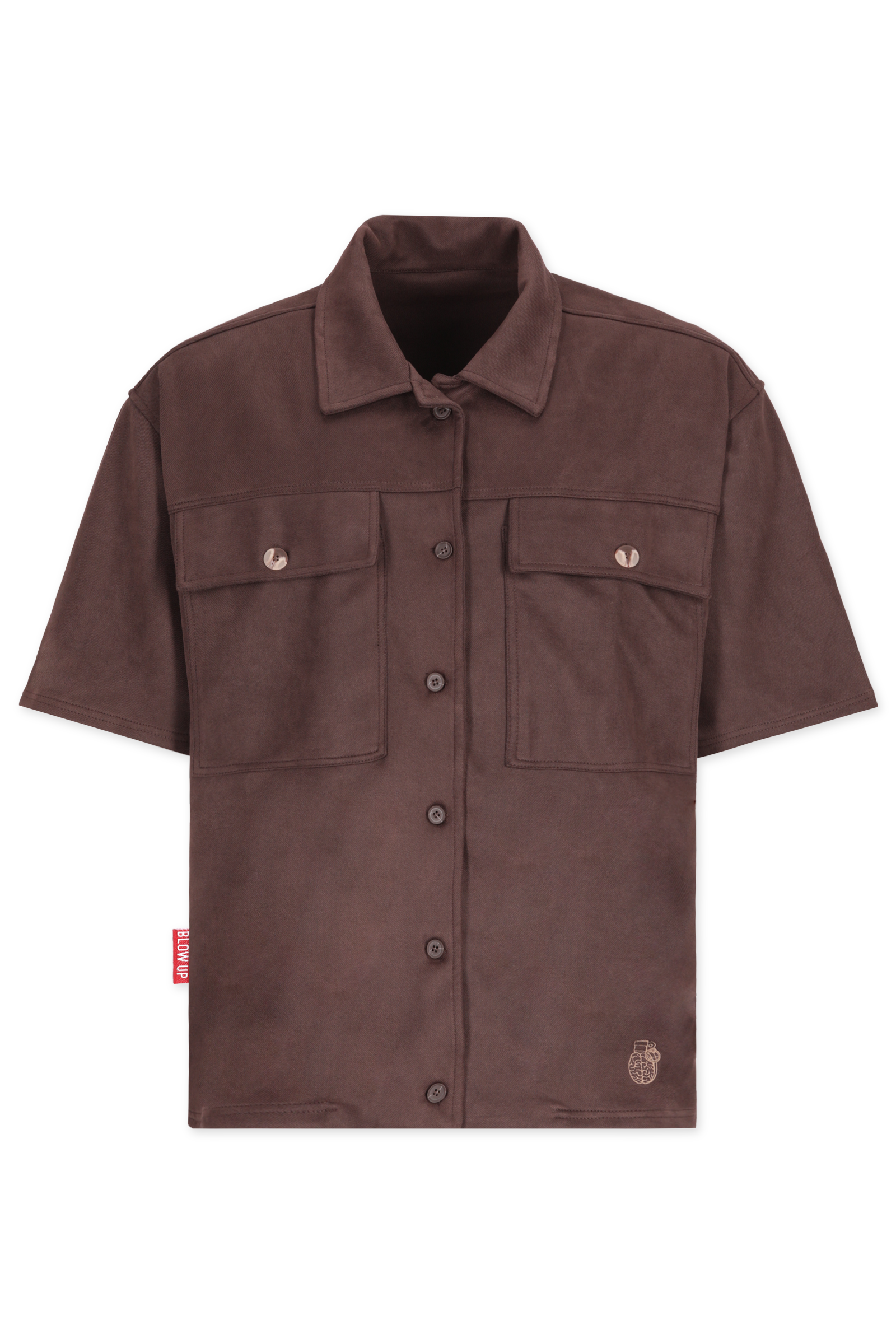 WESTERN BROWN OVERSIZED SHIRT