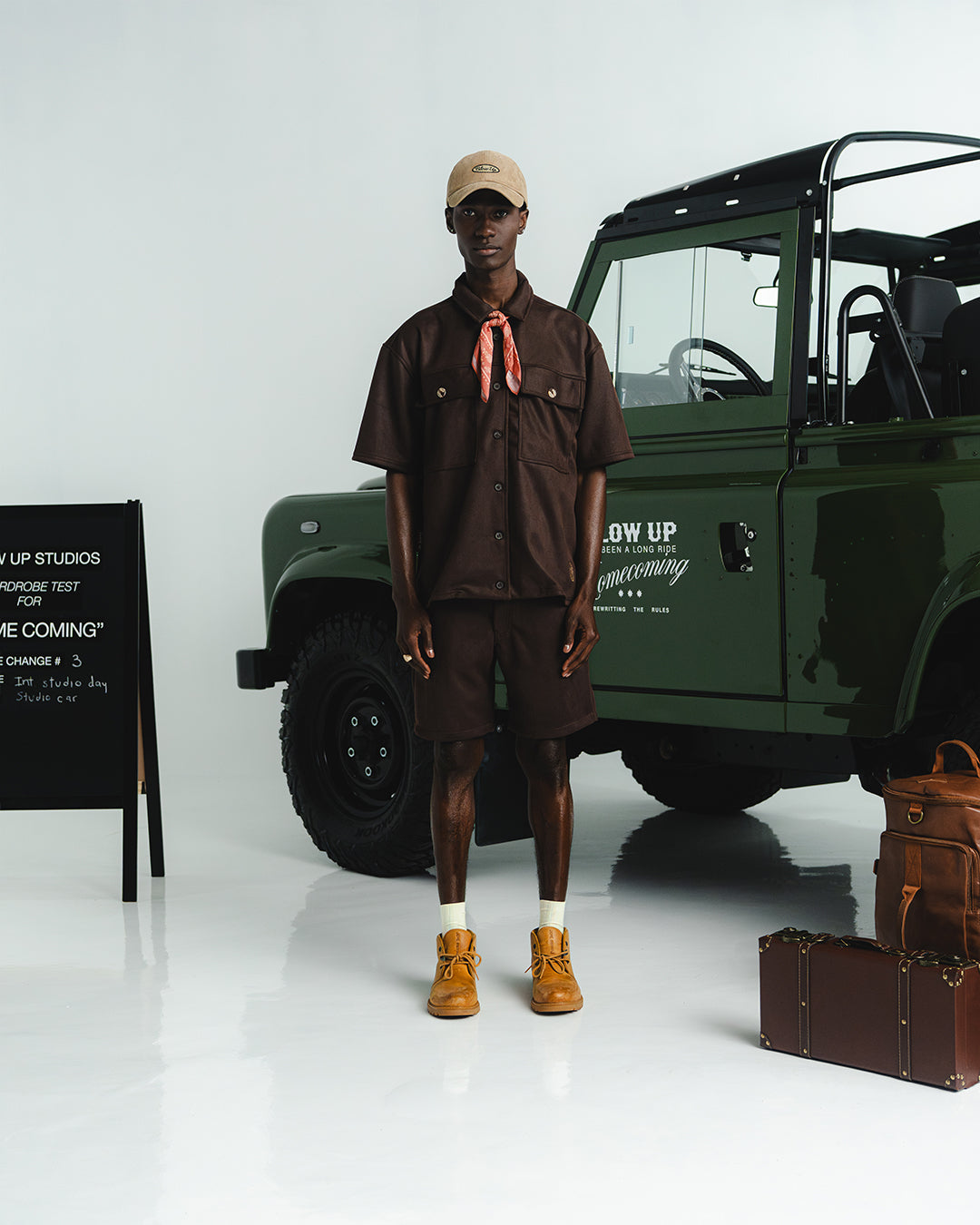 WESTERN BROWN OVERSIZED SHIRT