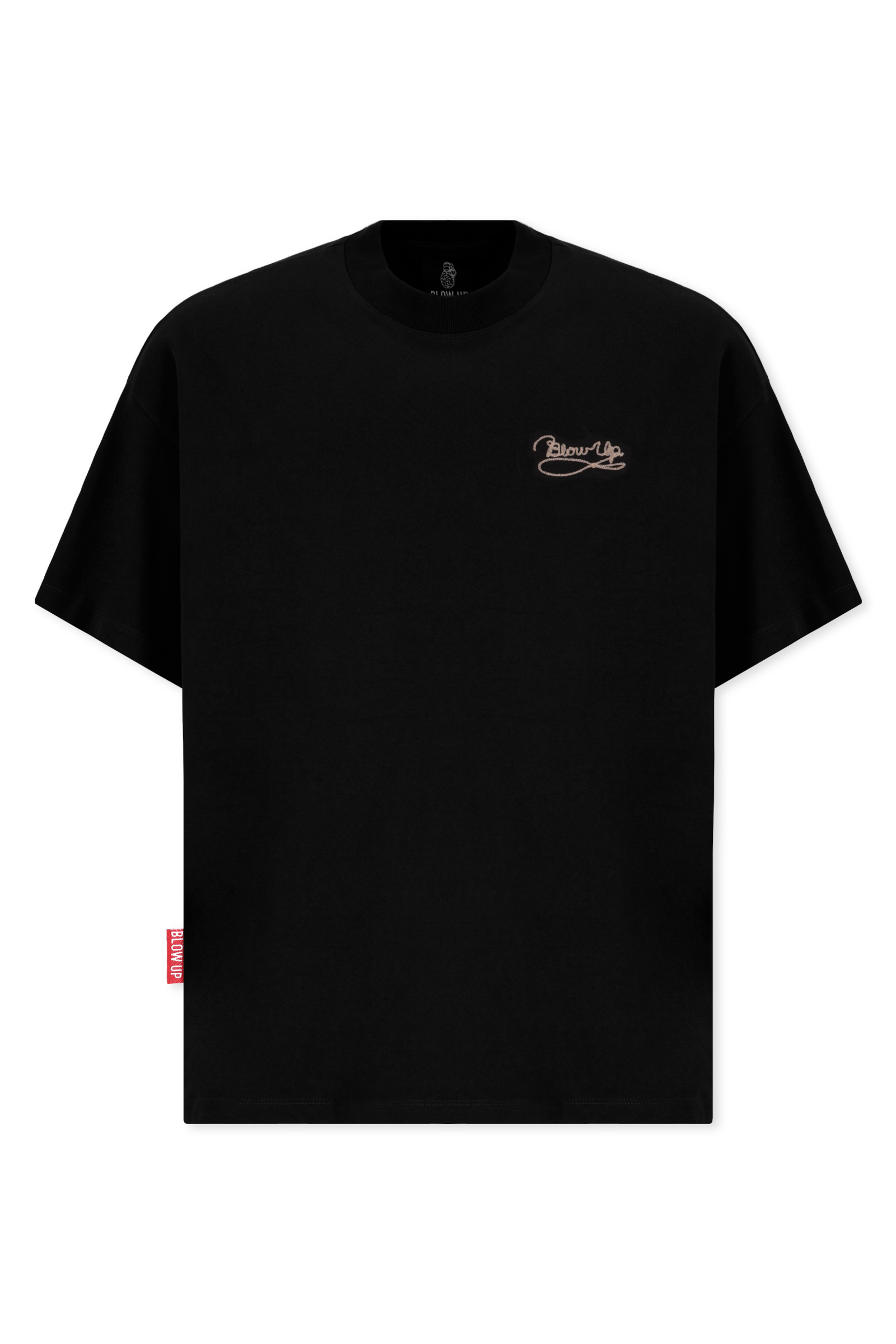 LASSO REGULAR FIT BLACK T-SHIRT