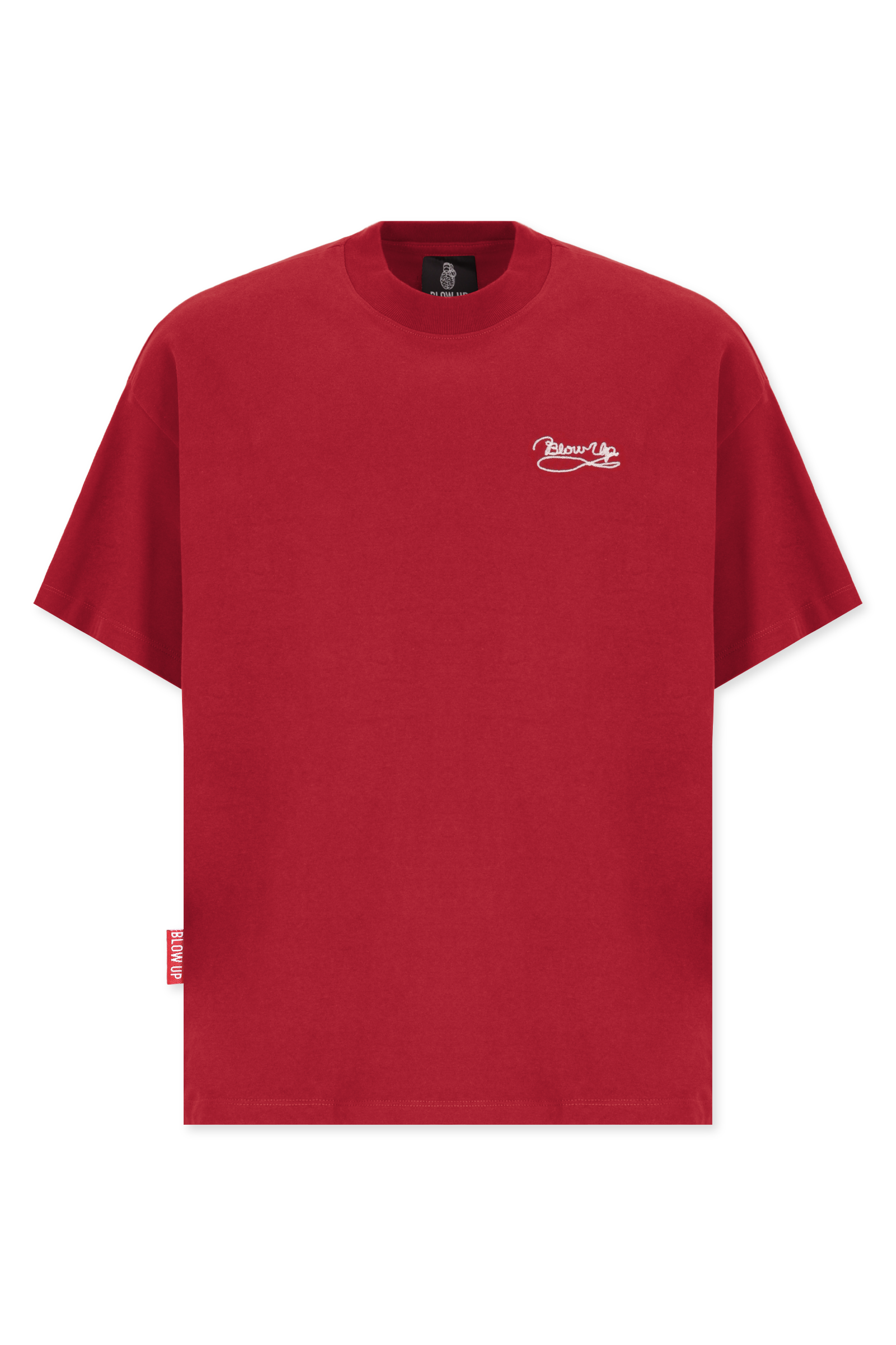 LASSO REGULAR FIT RED WINE T-SHIRT
