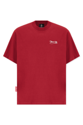LASSO REGULAR FIT RED WINE T-SHIRT