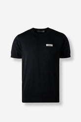 CT1-1100 - BLACK KNITTED T-SHIRT