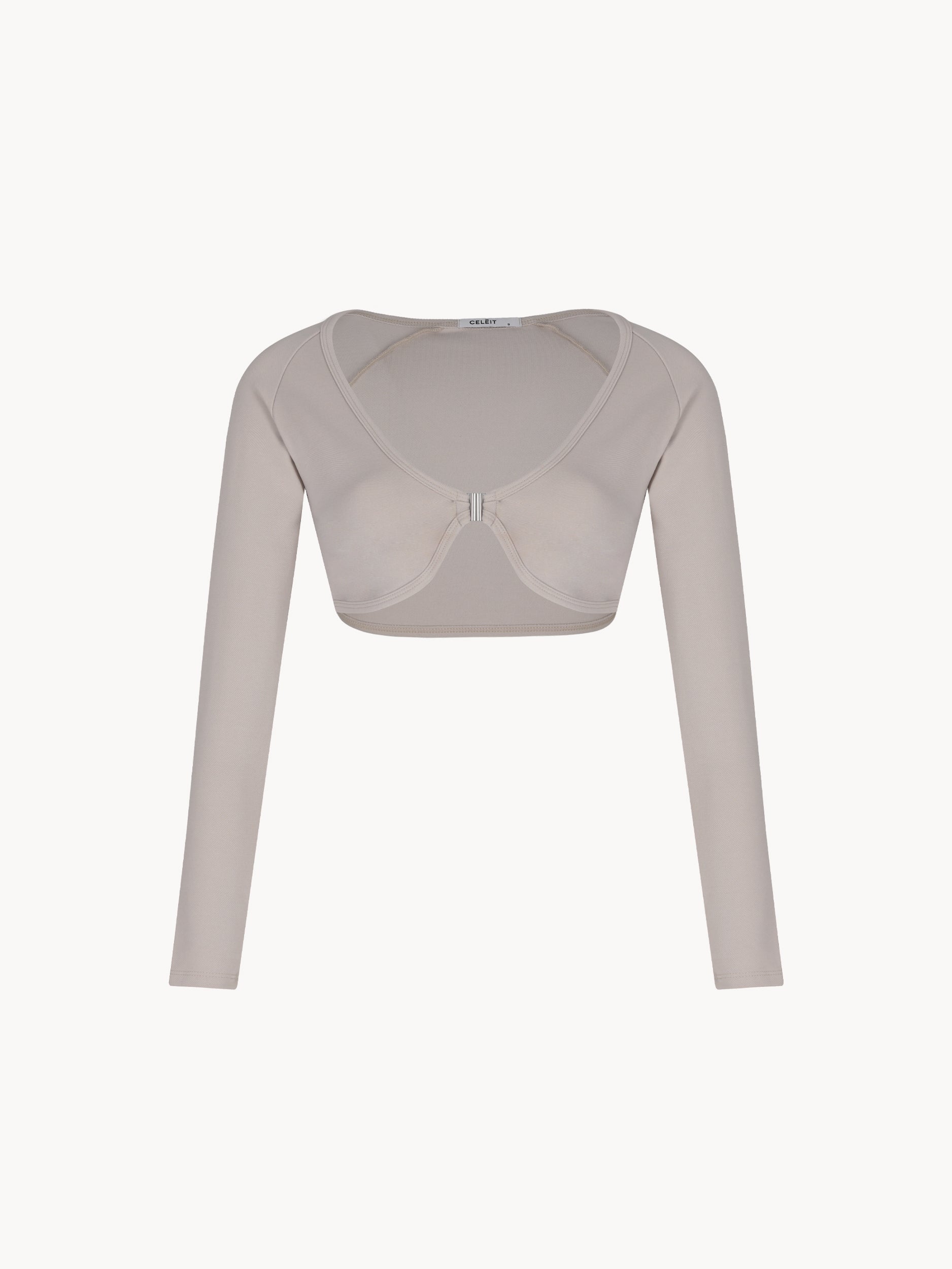 CELĒIT RAGLAN CROP SLEEVE BEIGE