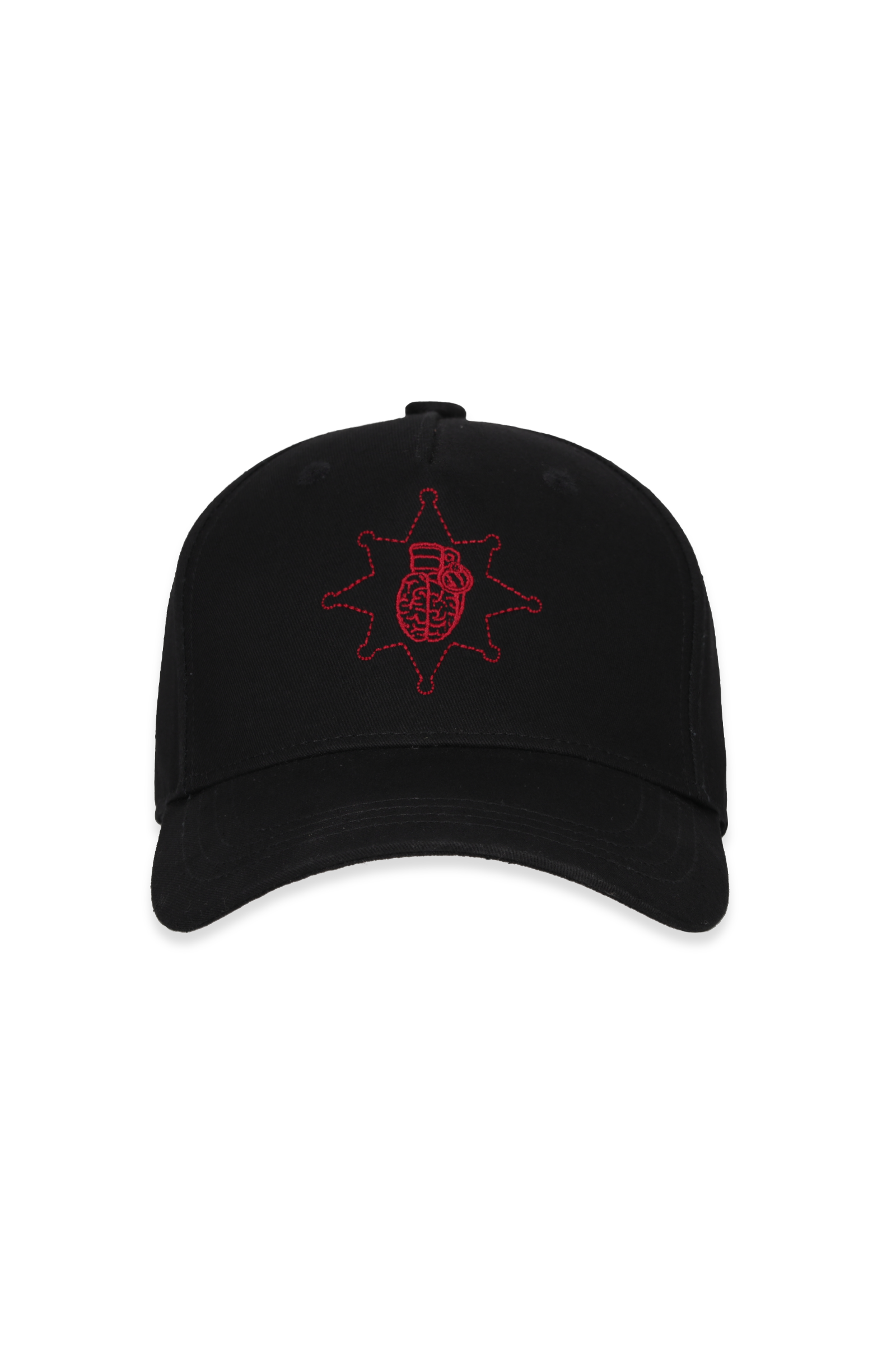SHERIFF BLACK & RED CAP