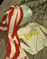 CELEIT BIKINI LONG SLEEVE YELLOW