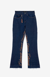 Jean Flare Azul Raw