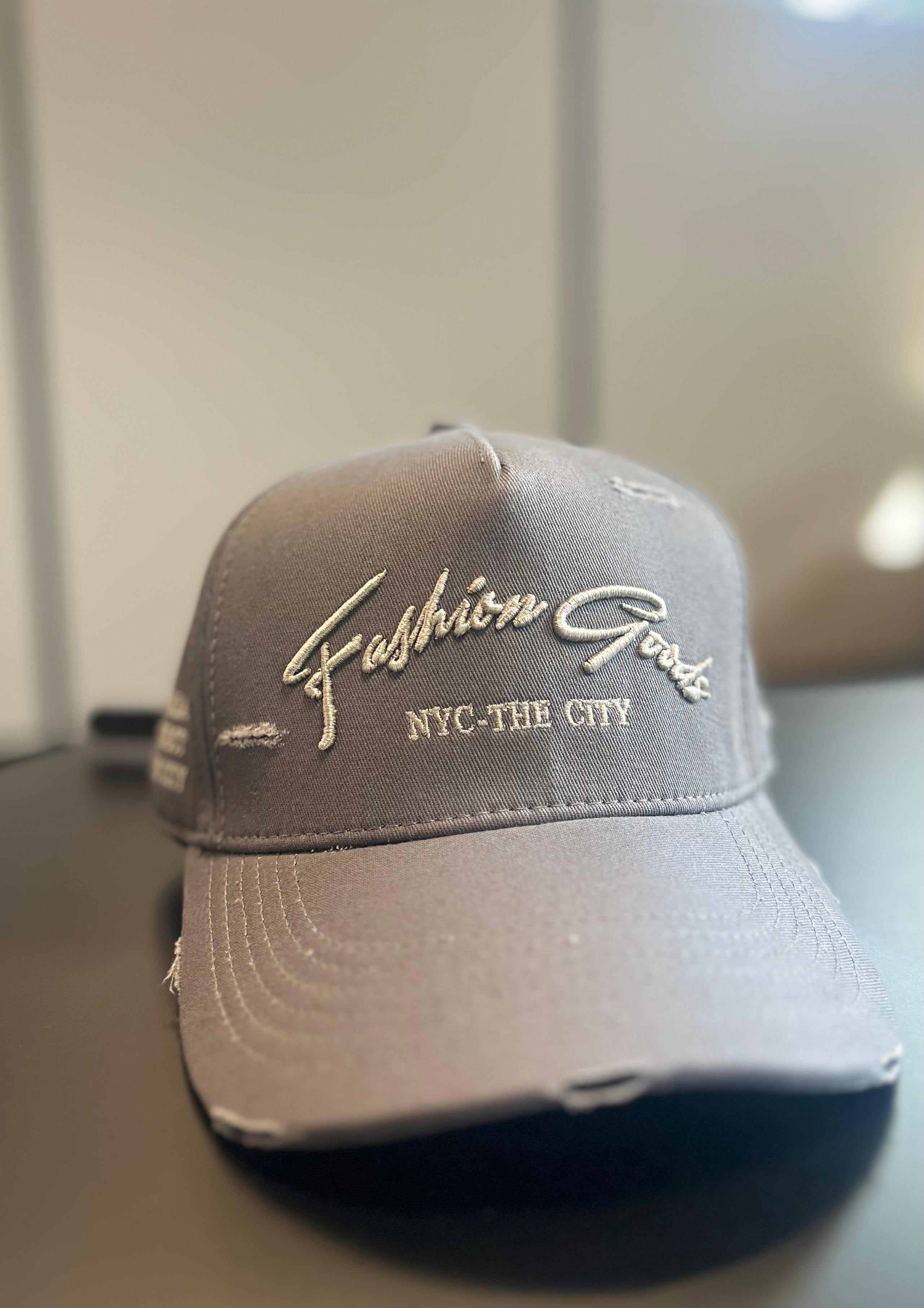 GORRA GRIS DESGASTES