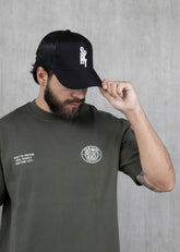 GORRA NEGRA LOGO BLANCO