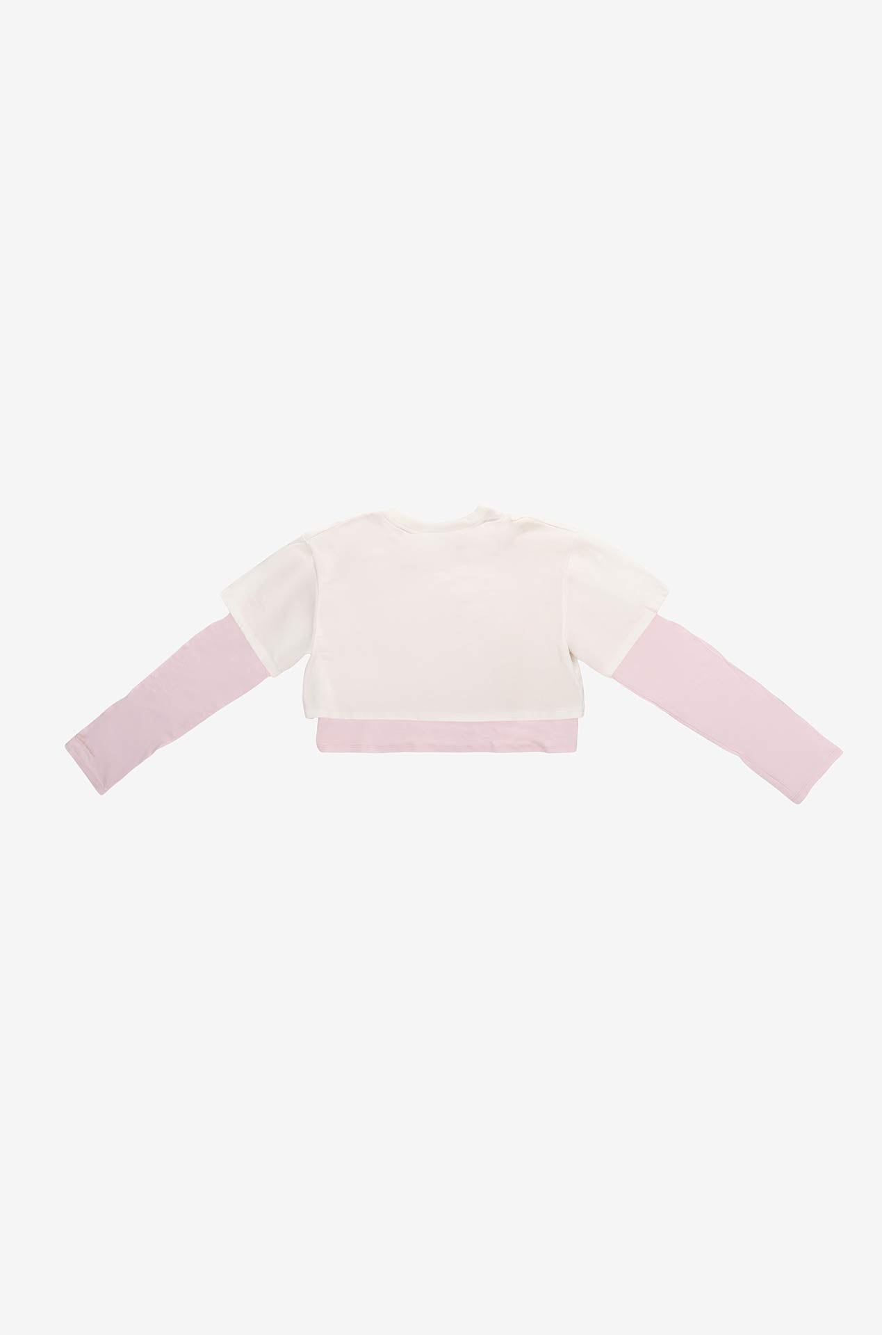 CAMISETA CAPAS MANGA LARGA ROSADO