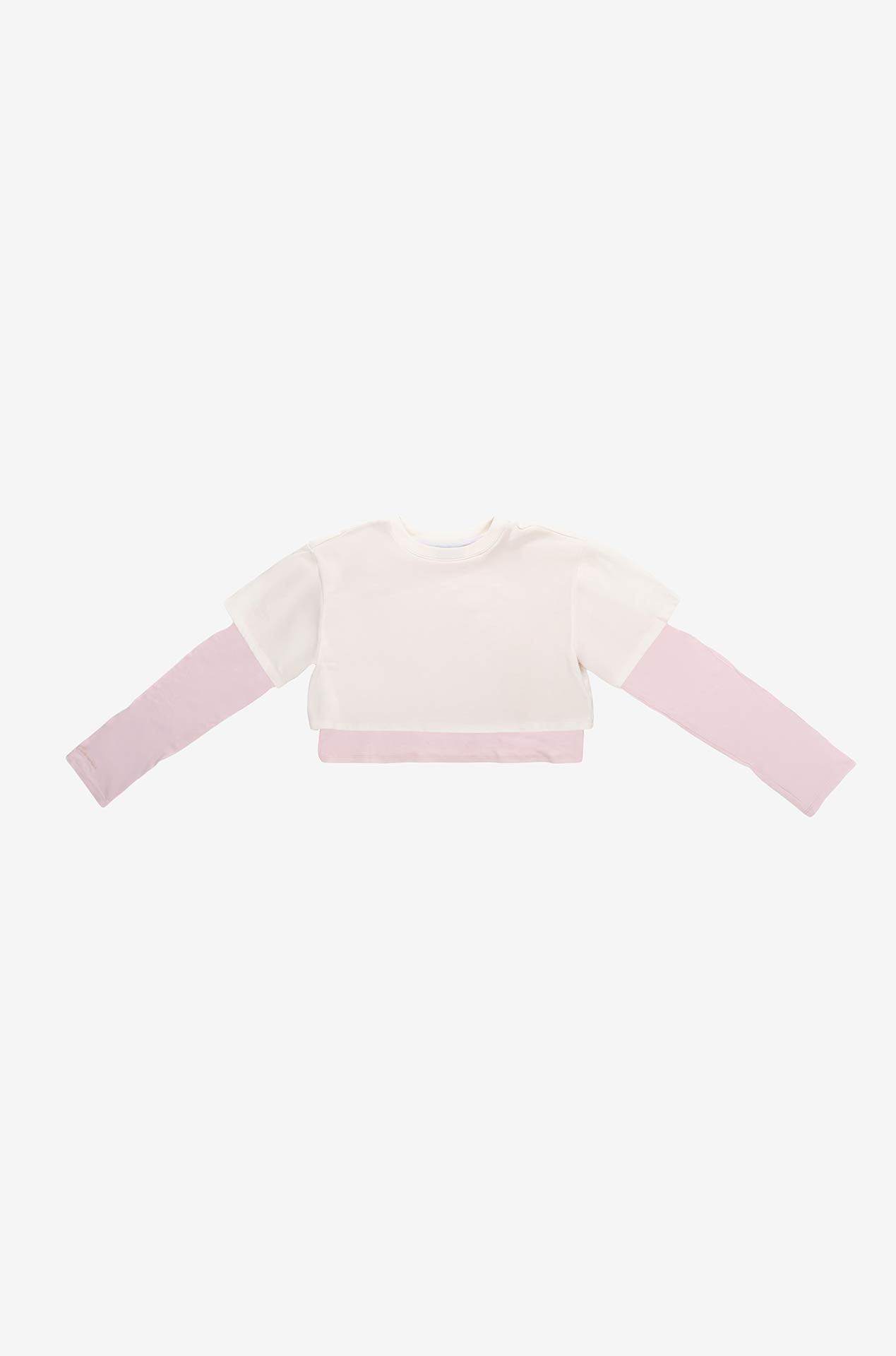 CAMISETA CAPAS MANGA LARGA ROSADO