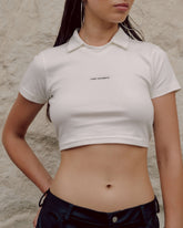 S1172 - MIXED NECK POLO IVORY