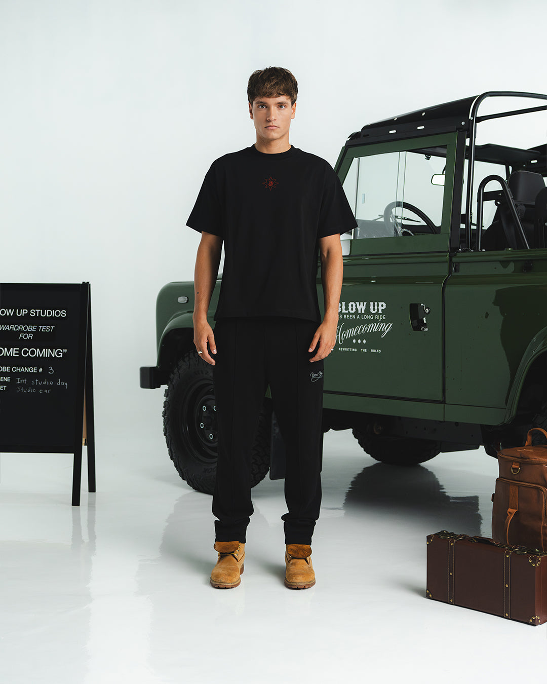 HIGH PEAKS REGULAR FIT BLACK  T-SHIRT