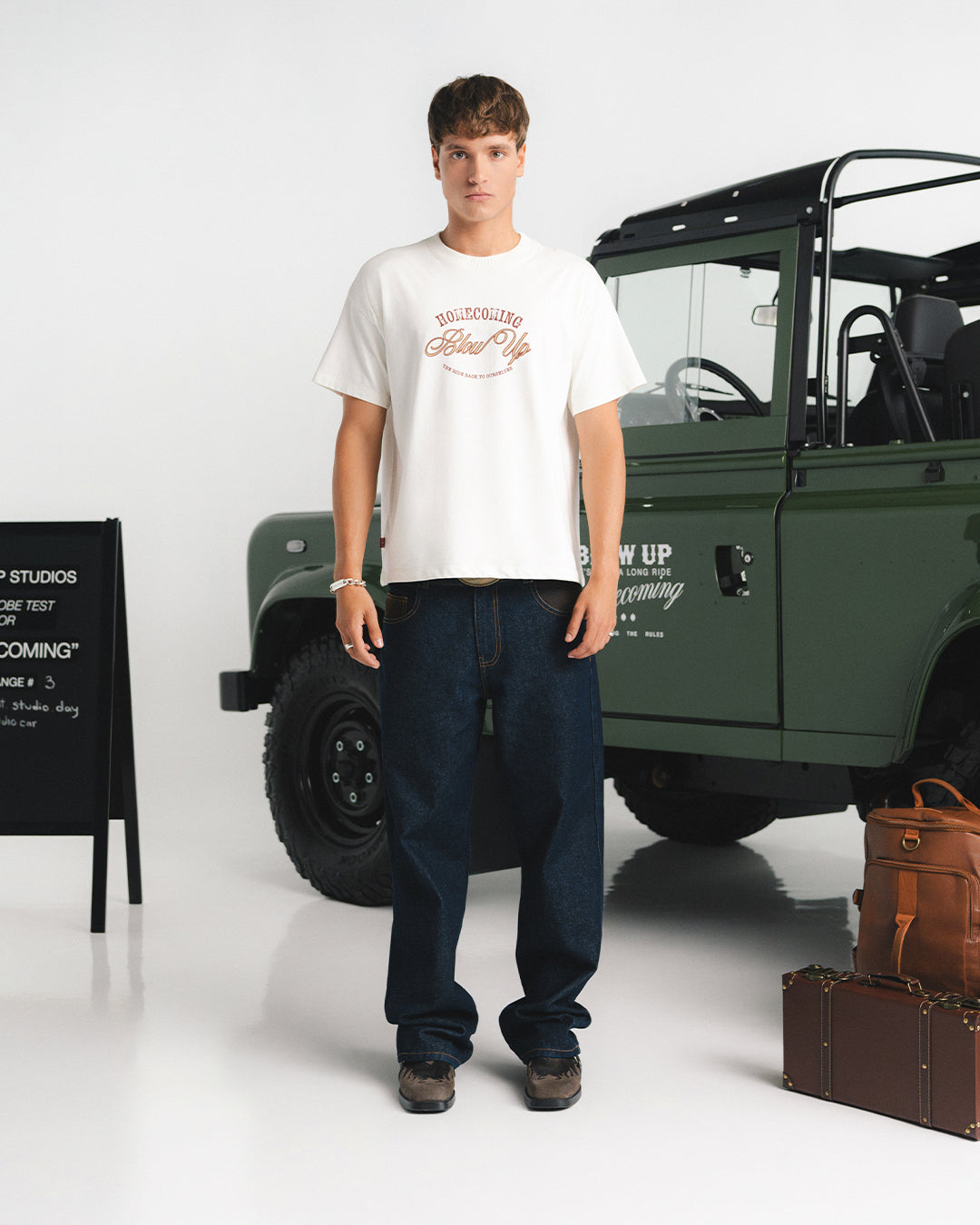 THE RIDE REGULAR FIT IVORY T-SHIRT