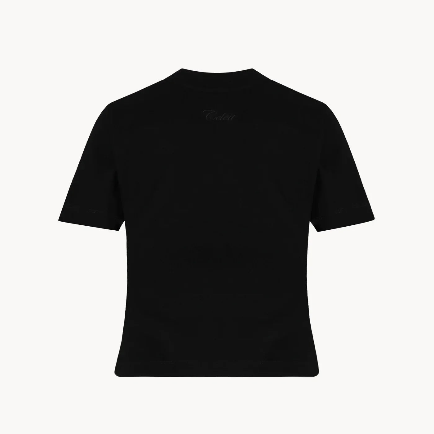 CLOGOTEXTEEBLACK - CELEIT LOGO TEXTURED TEE BLACK
