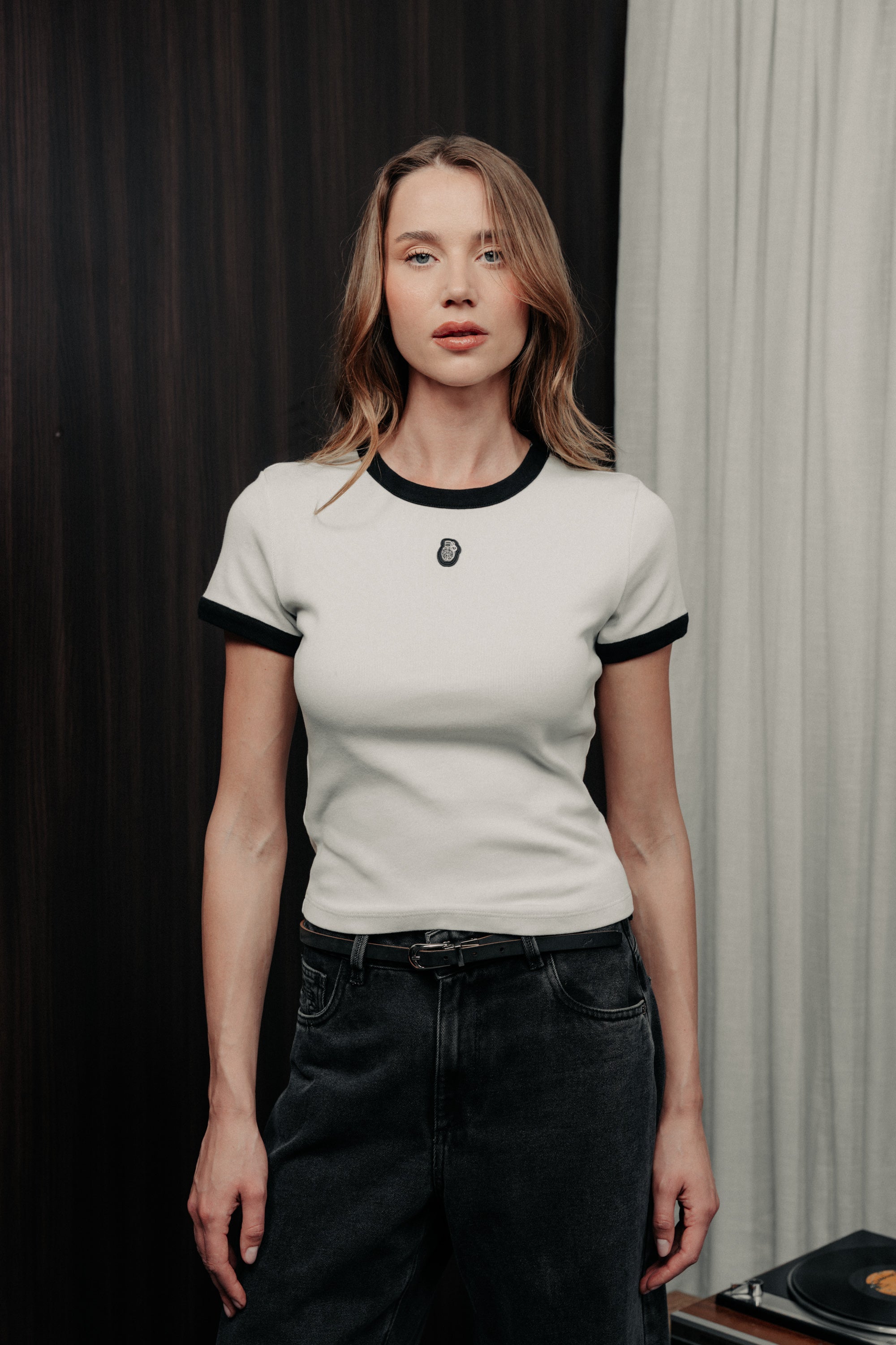 C8M-1010 - SHORT SLEEVE IVORY TOP