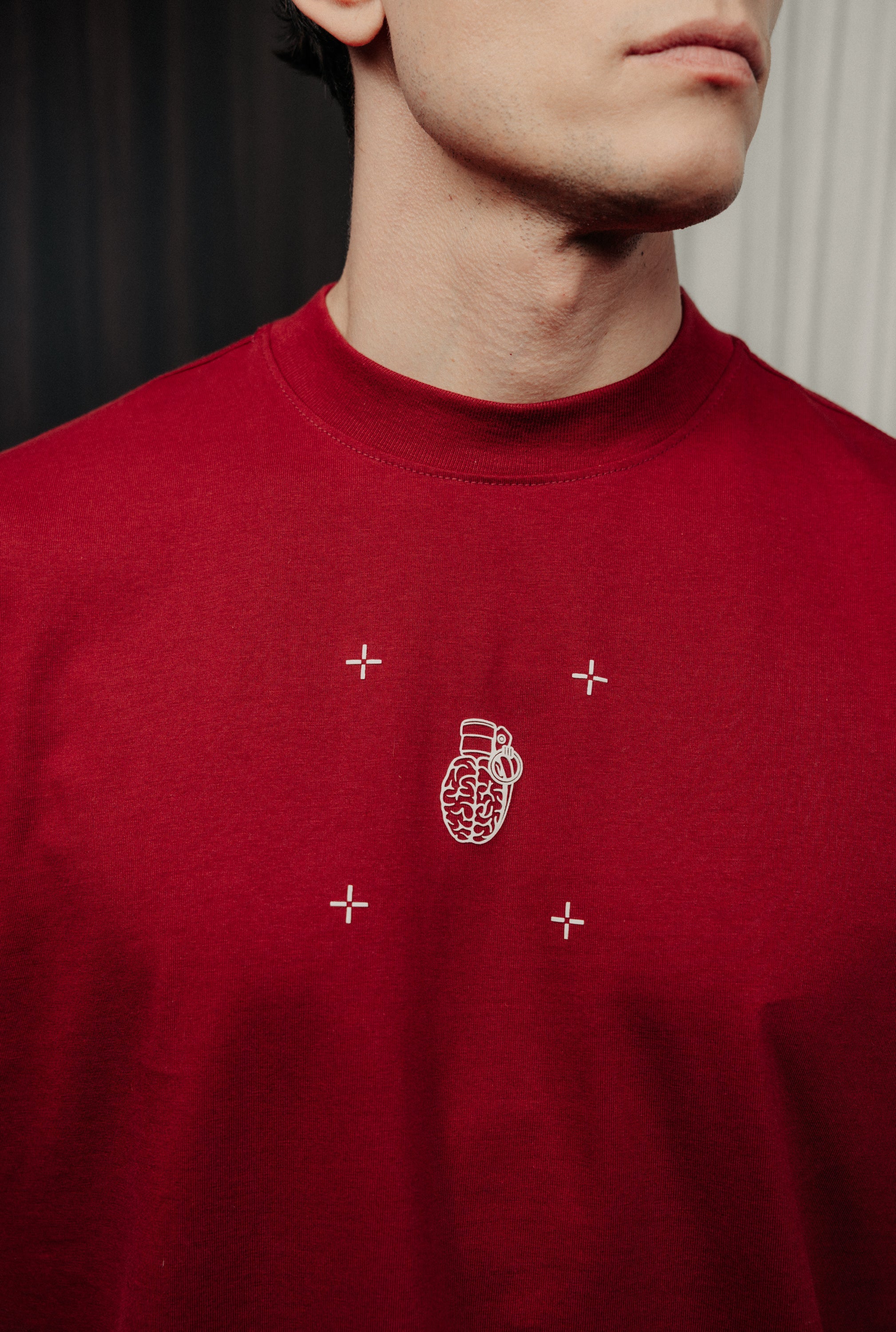 CLF6-3003 - RED WINE CLASSIC FIT T-SHIRT