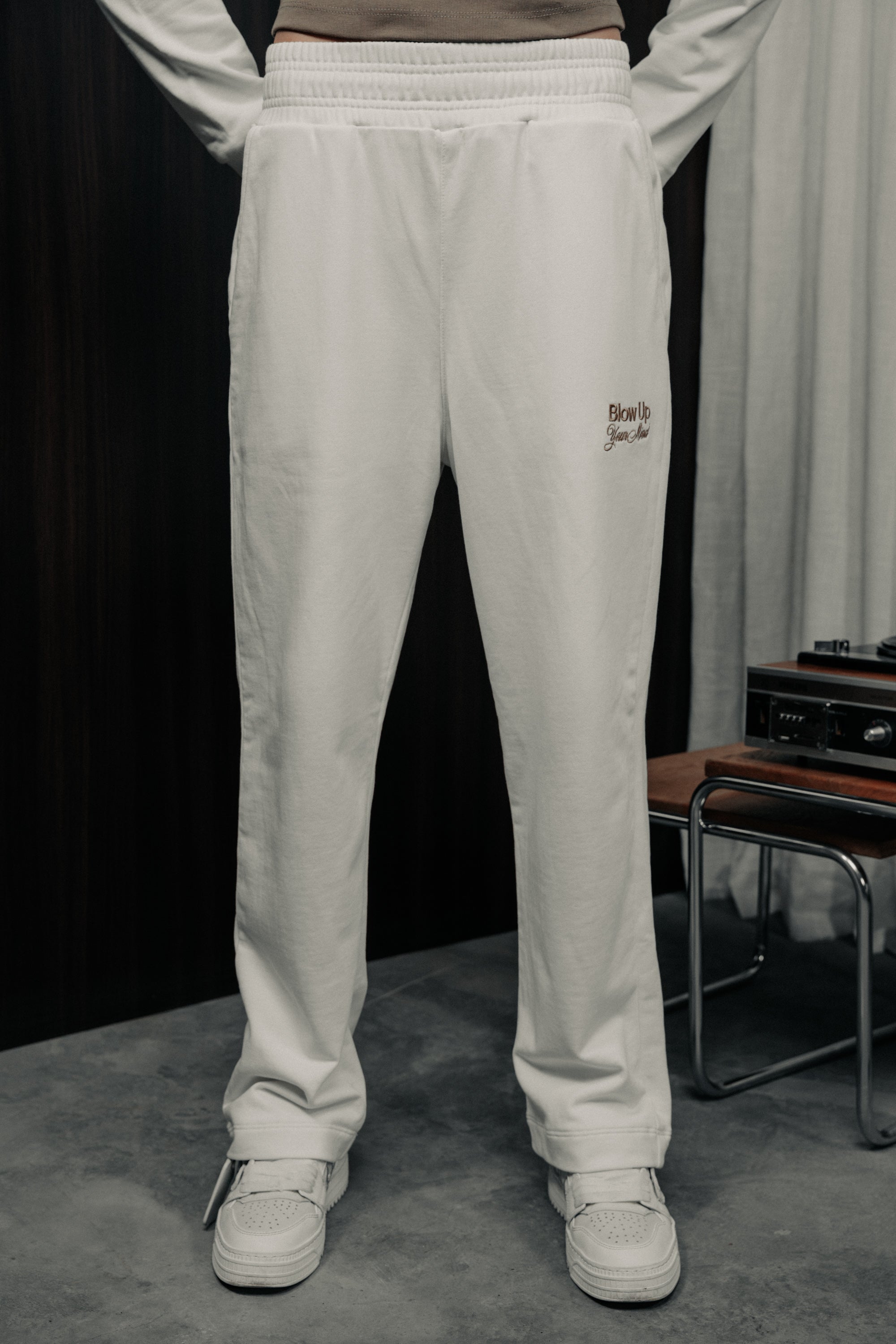 SD1M-1010 - IVORY WIDE LEG PANTS