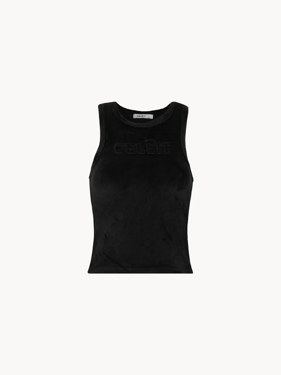 CEMBOSSTANKTOPBLACK - CELEIT EMBOSSING TANK TOP BLACK