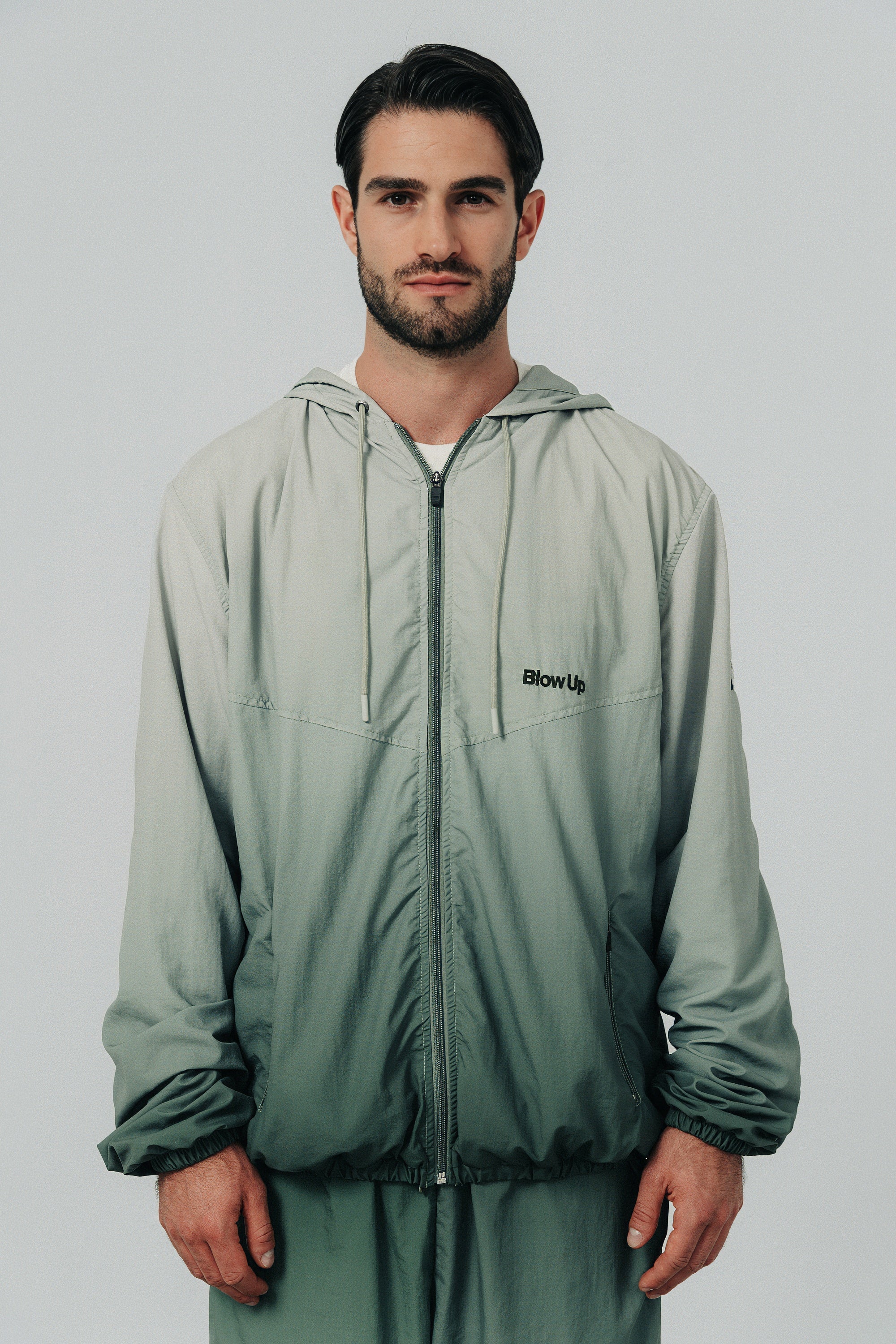 CH12-7013 - GREEN WINDBREAKER JACKET