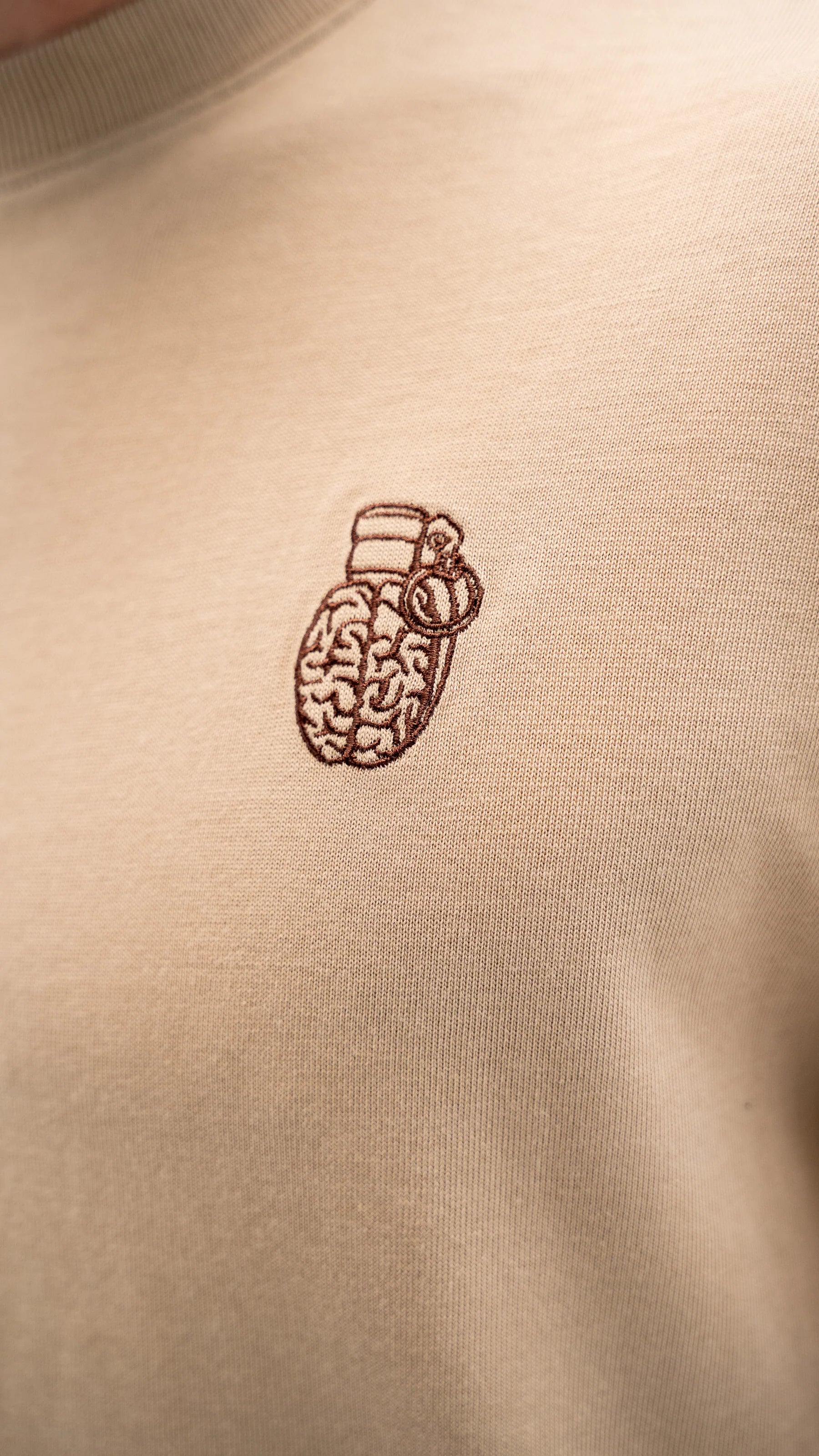 CLF8-9021 - SAND CLASIC FIT T-HIRT