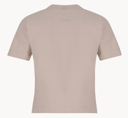 CLOGOTEXTEEBEIGE - CELEIT LOGO TEXTURED TEE BEIGE