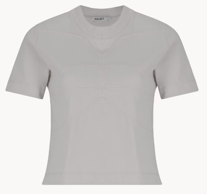 CLOGOTEXTEEGREY - CELEIT LOGO TEXTURED TEE GREY