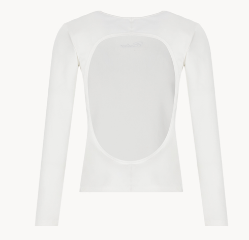 COPENBACKWHITE - CELEIT OPENBACK LONG SLEEVE WHITE