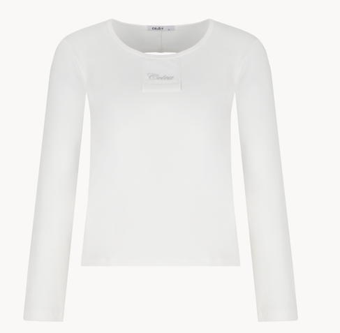 COPENBACKWHITE - CELEIT OPENBACK LONG SLEEVE WHITE