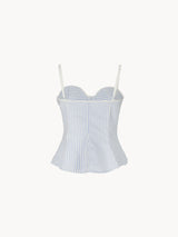 CPOPLINBLUE - CELEIT POPLIN TOP BLUE