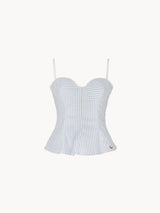 CPOPLINBLUE - CELEIT POPLIN TOP BLUE
