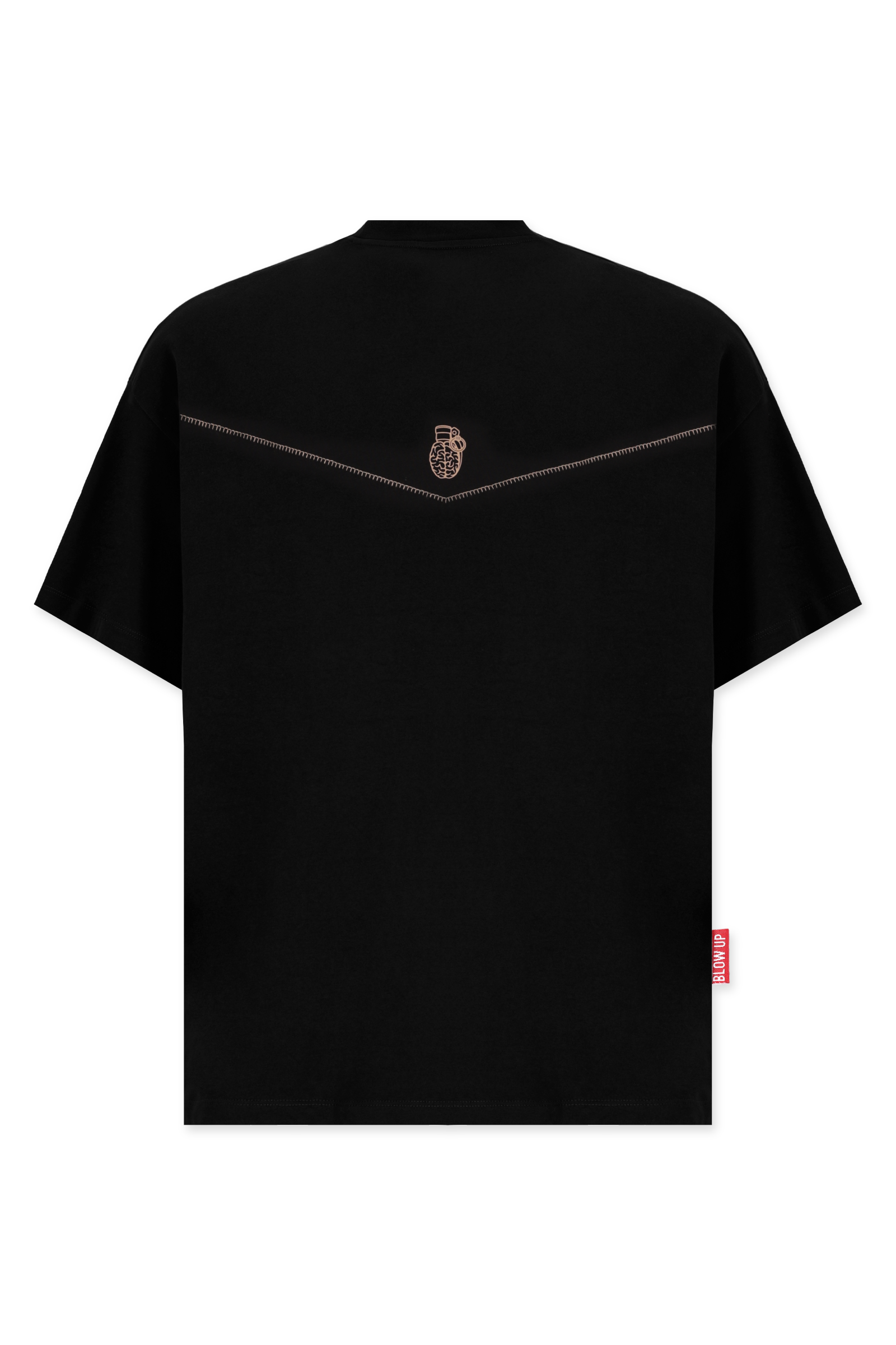 LASSO REGULAR FIT BLACK T-SHIRT