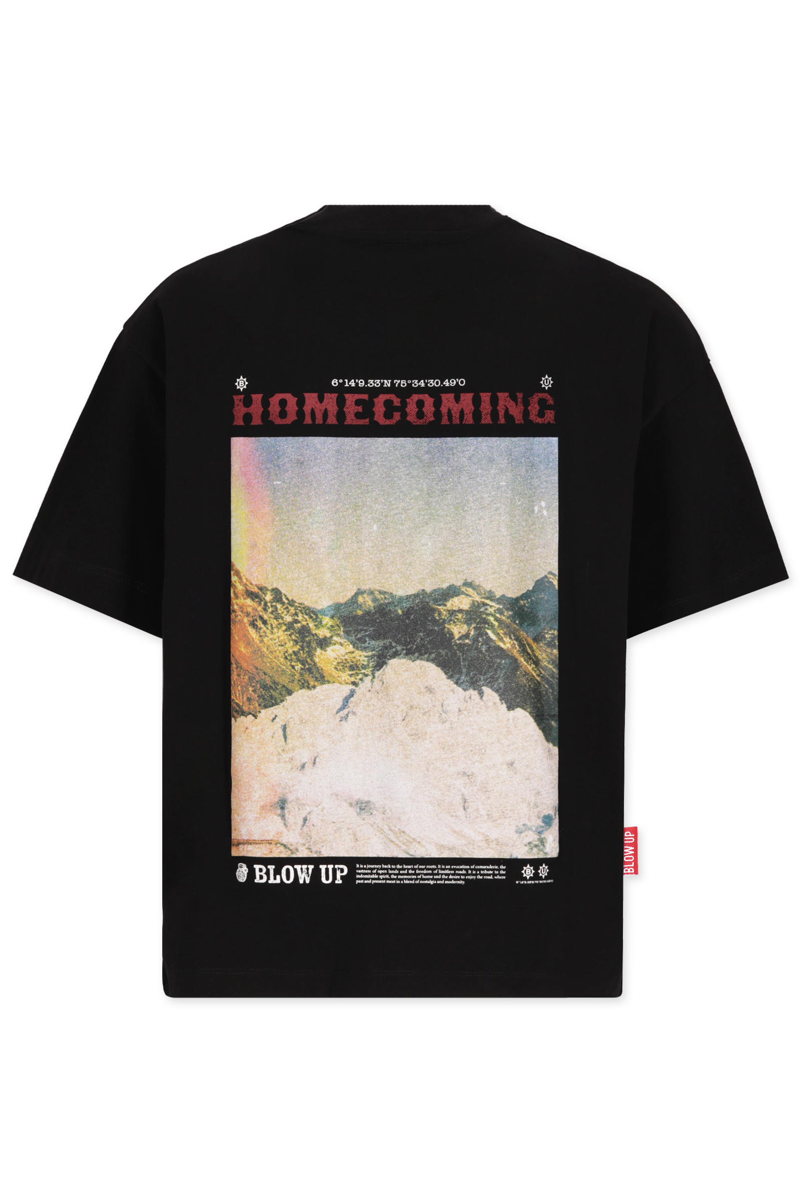 HIGH PEAKS REGULAR FIT BLACK  T-SHIRT