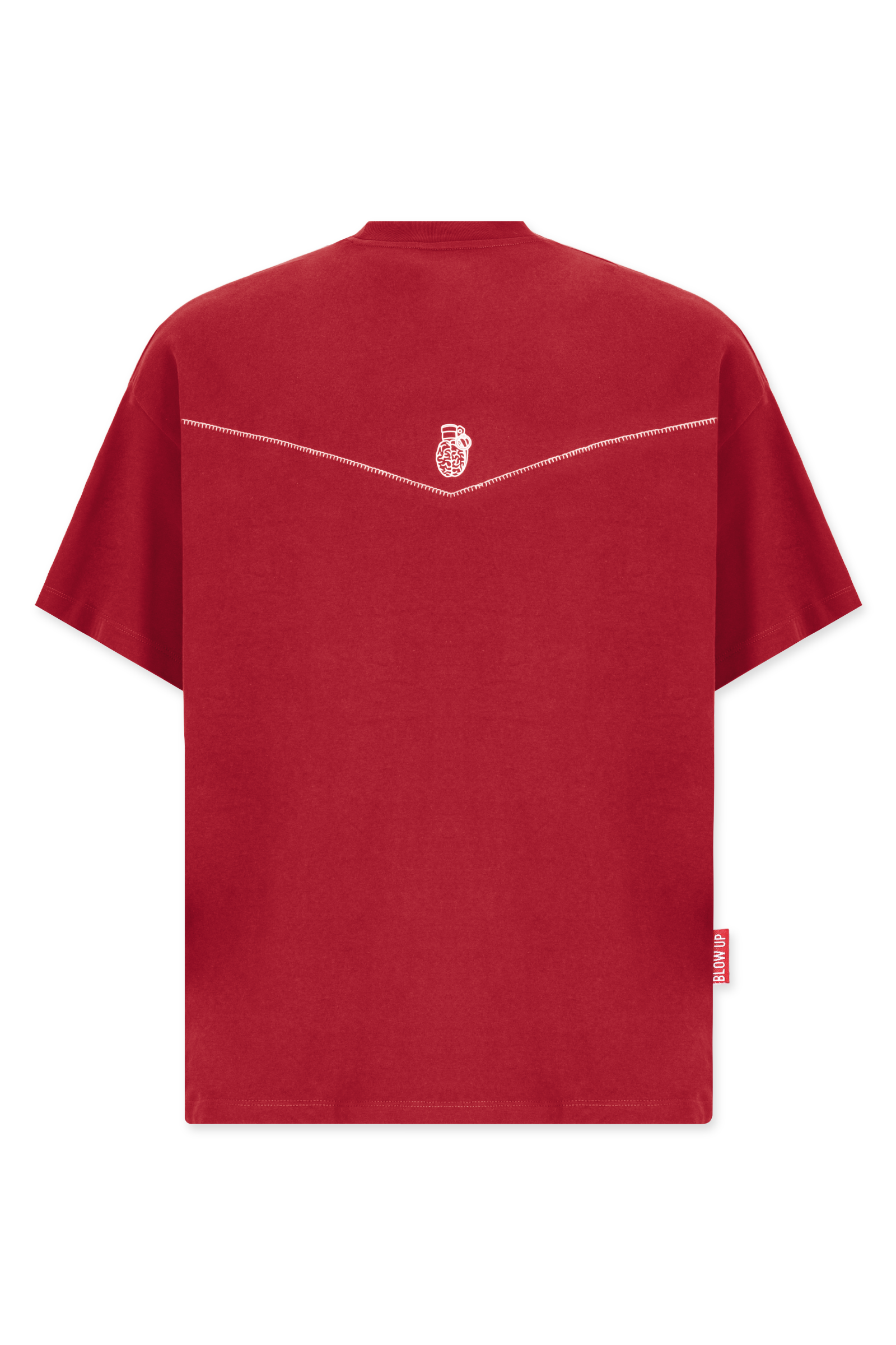 LASSO REGULAR FIT RED WINE T-SHIRT