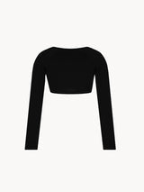 CRAGLANCROPBLACK - CELEIT RAGLAN CROP SLEEVE BLACK