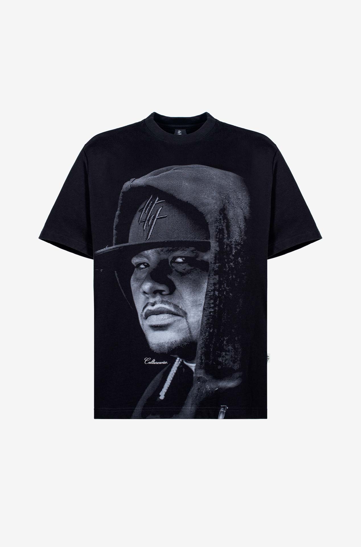 CWQ7-OFAT - CAMISETA NEGRA FACES FAT JOE