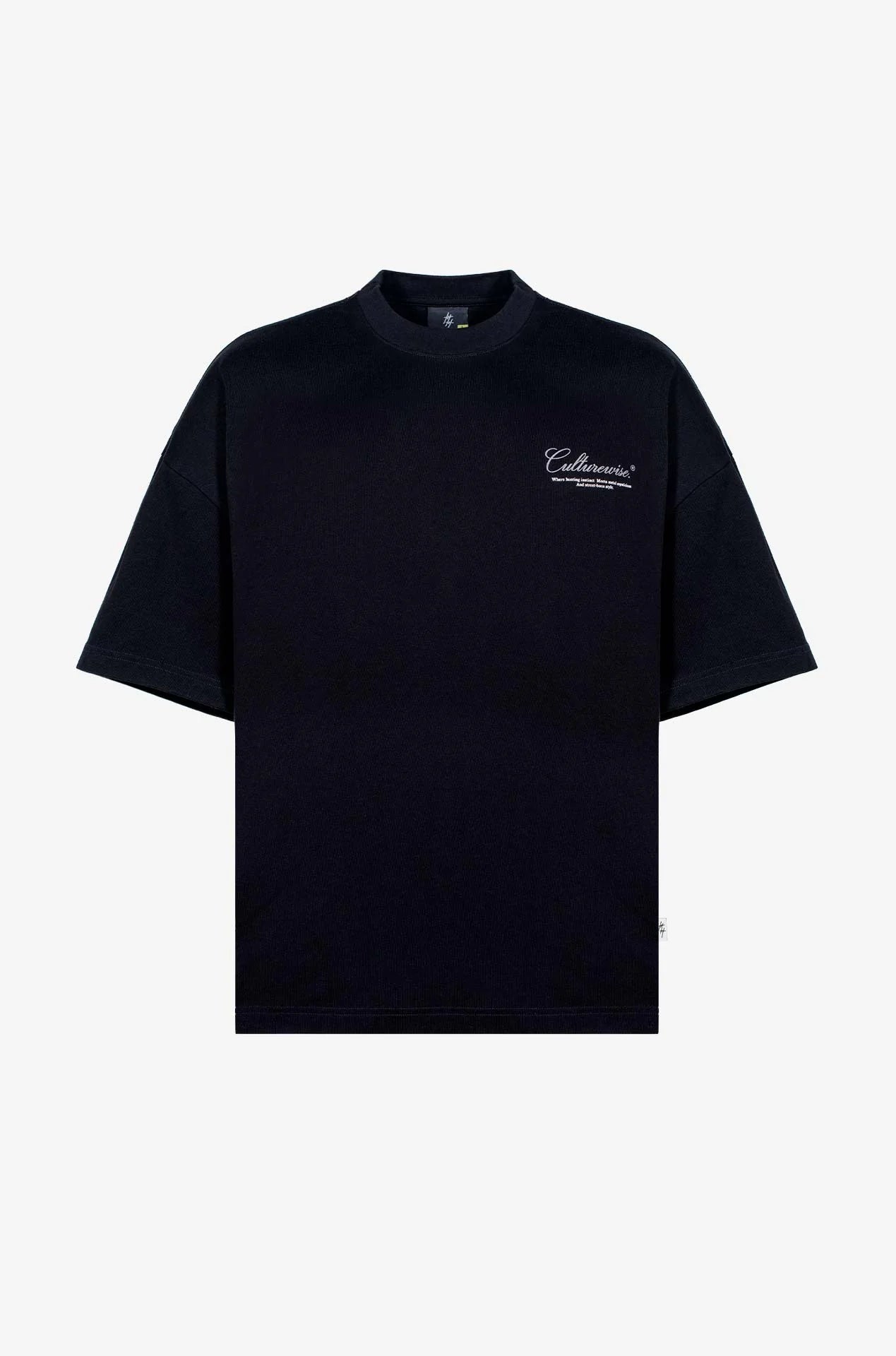 CWQ7-OREFLEC - CAMISETA NEGRA LOGO CHROME REFLECTIVE