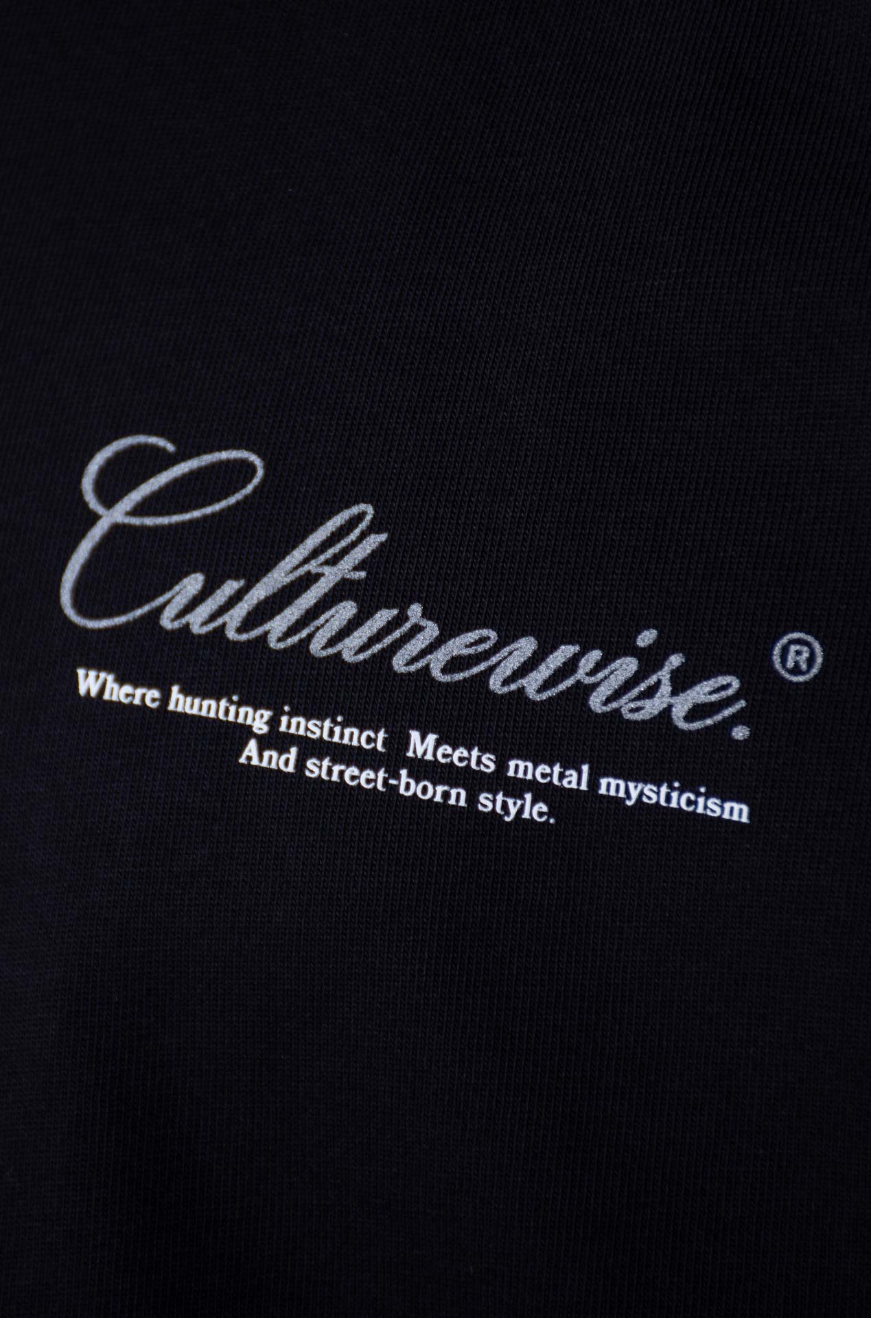CWQ7-OREFLEC - CAMISETA NEGRA LOGO CHROME REFLECTIVE