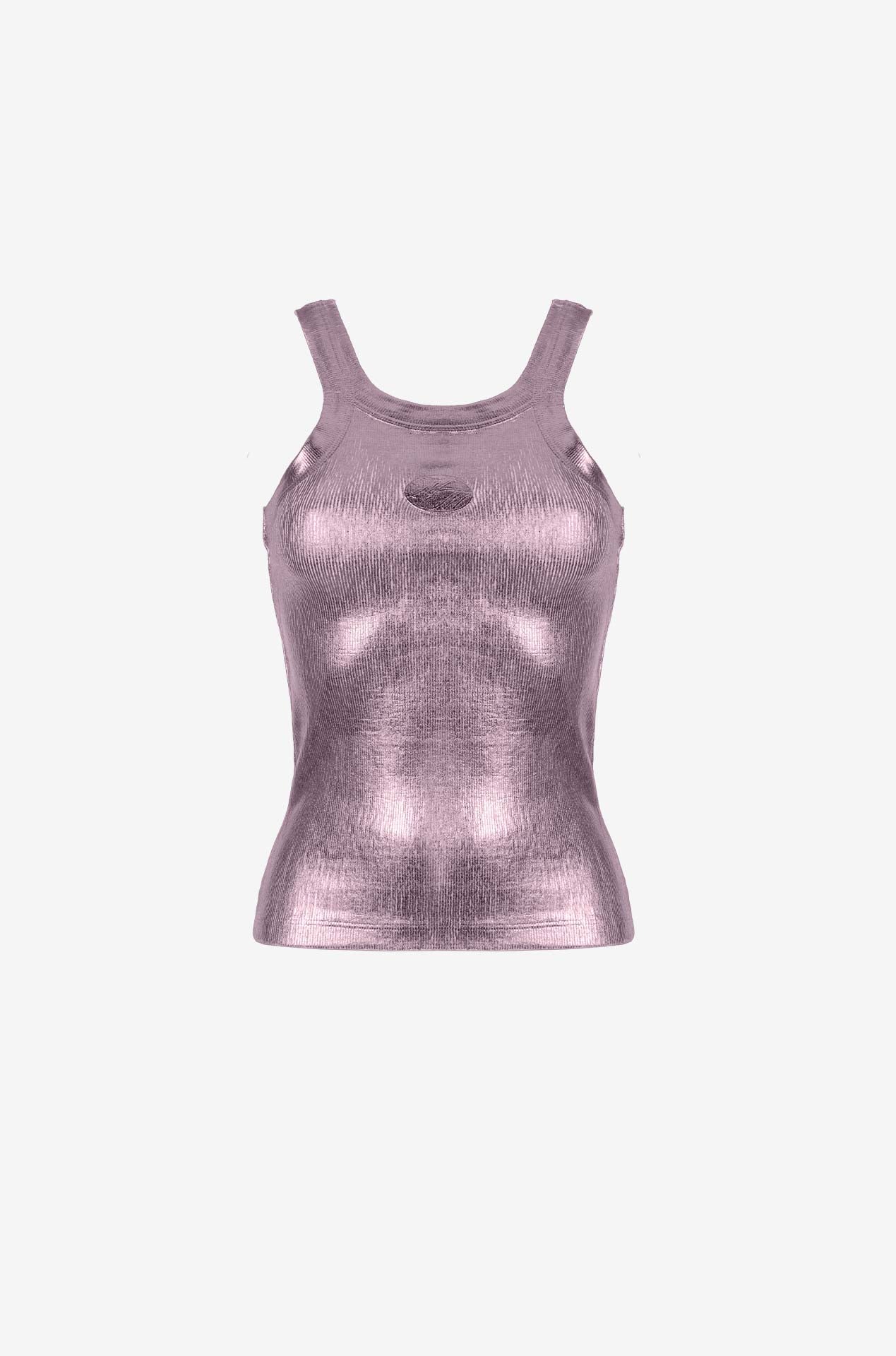 CWQ7-TANK - CHROME TANK TOP ROSADA