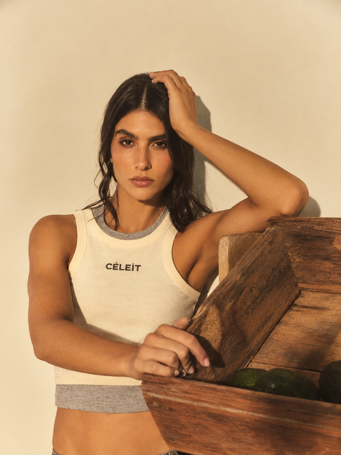 CLUMITANKBUTTER - CELEIT LUMI TANK TOP BUTTER