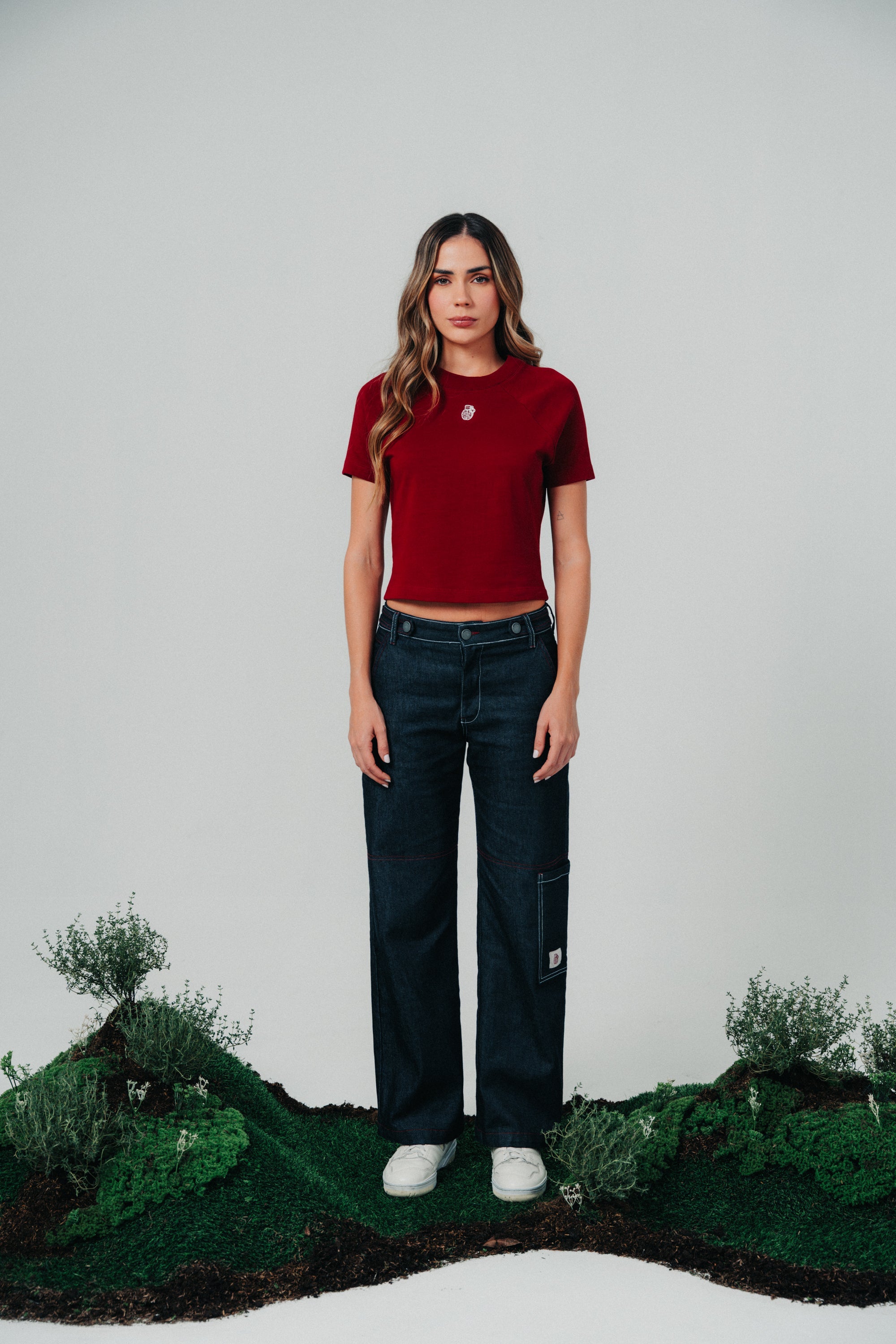 C7M-3003 - SHORT SLEEVE RED WINE TOP