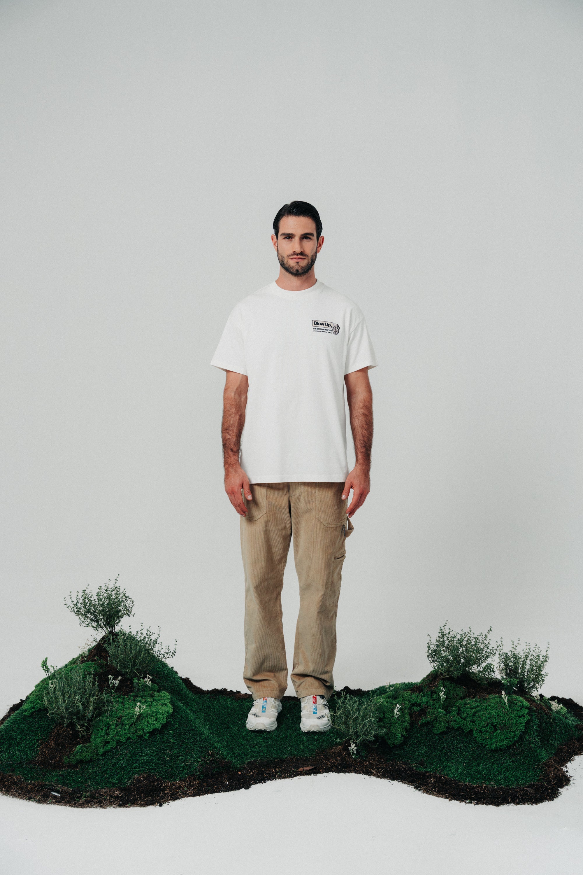 CR36-1010 - IVORY REGULAR FIT T-SHIRT