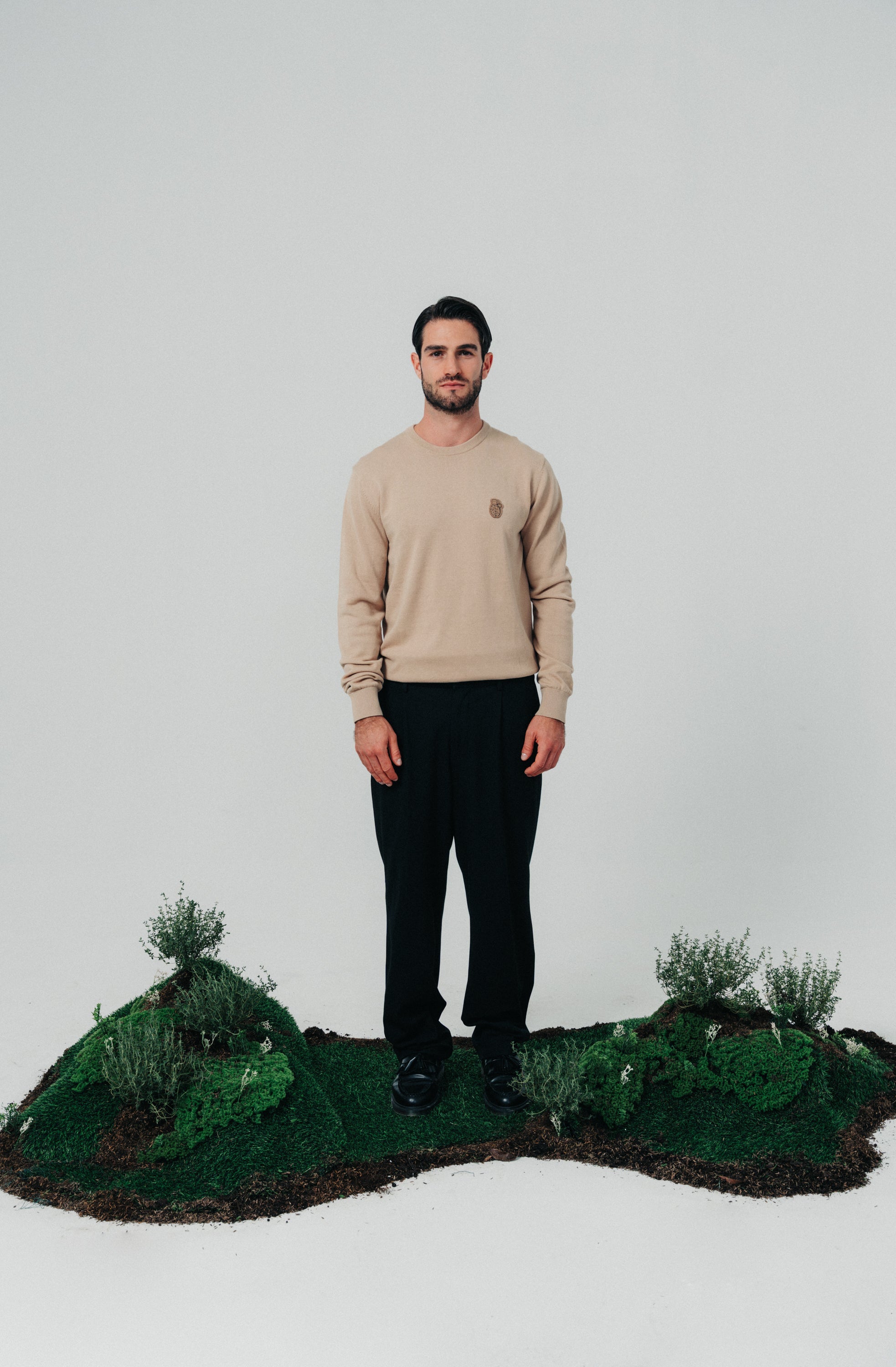 ST2-9021 - IVORY KNITTED TEXTURE SWEATER