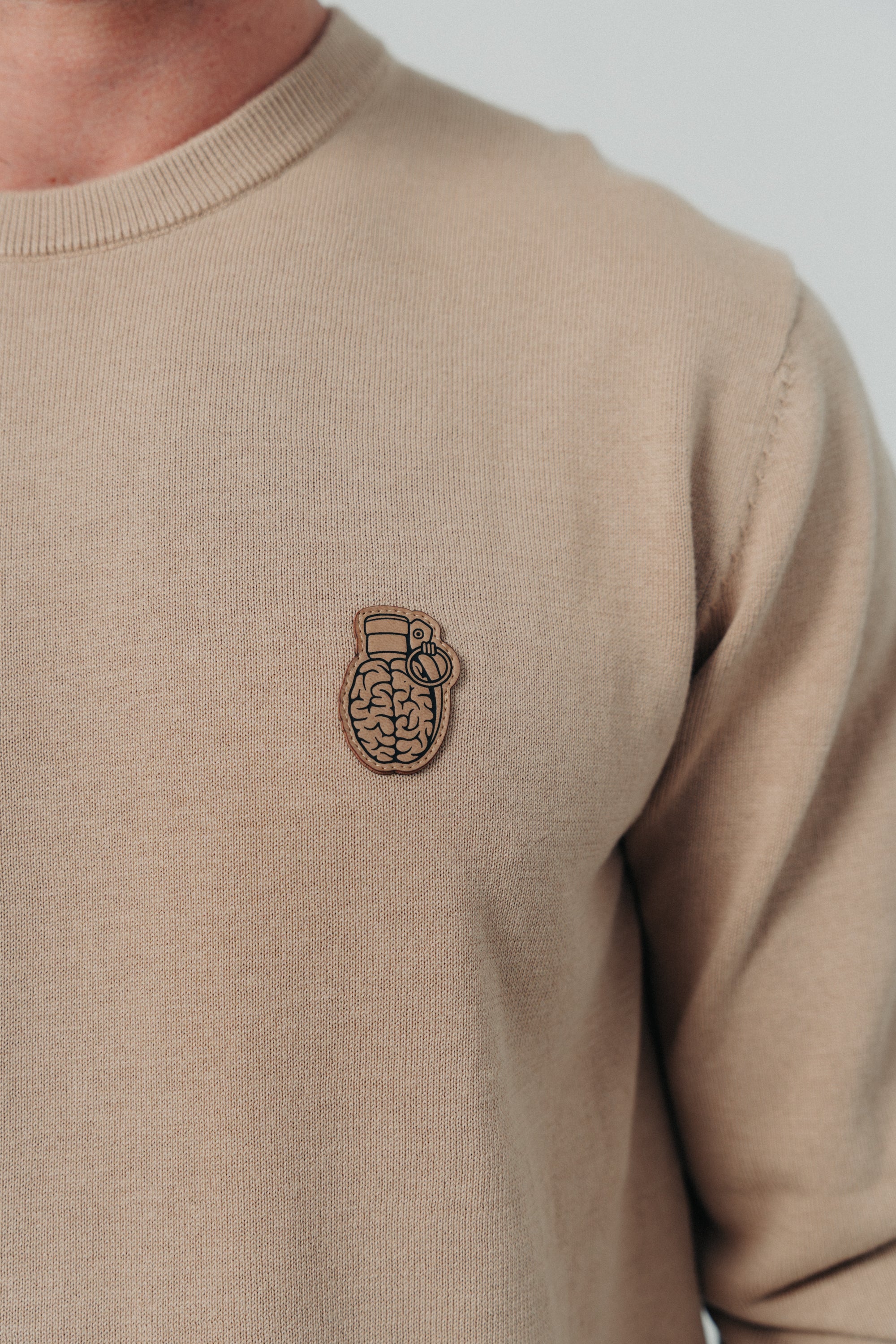 ST2-9021 - IVORY KNITTED TEXTURE SWEATER