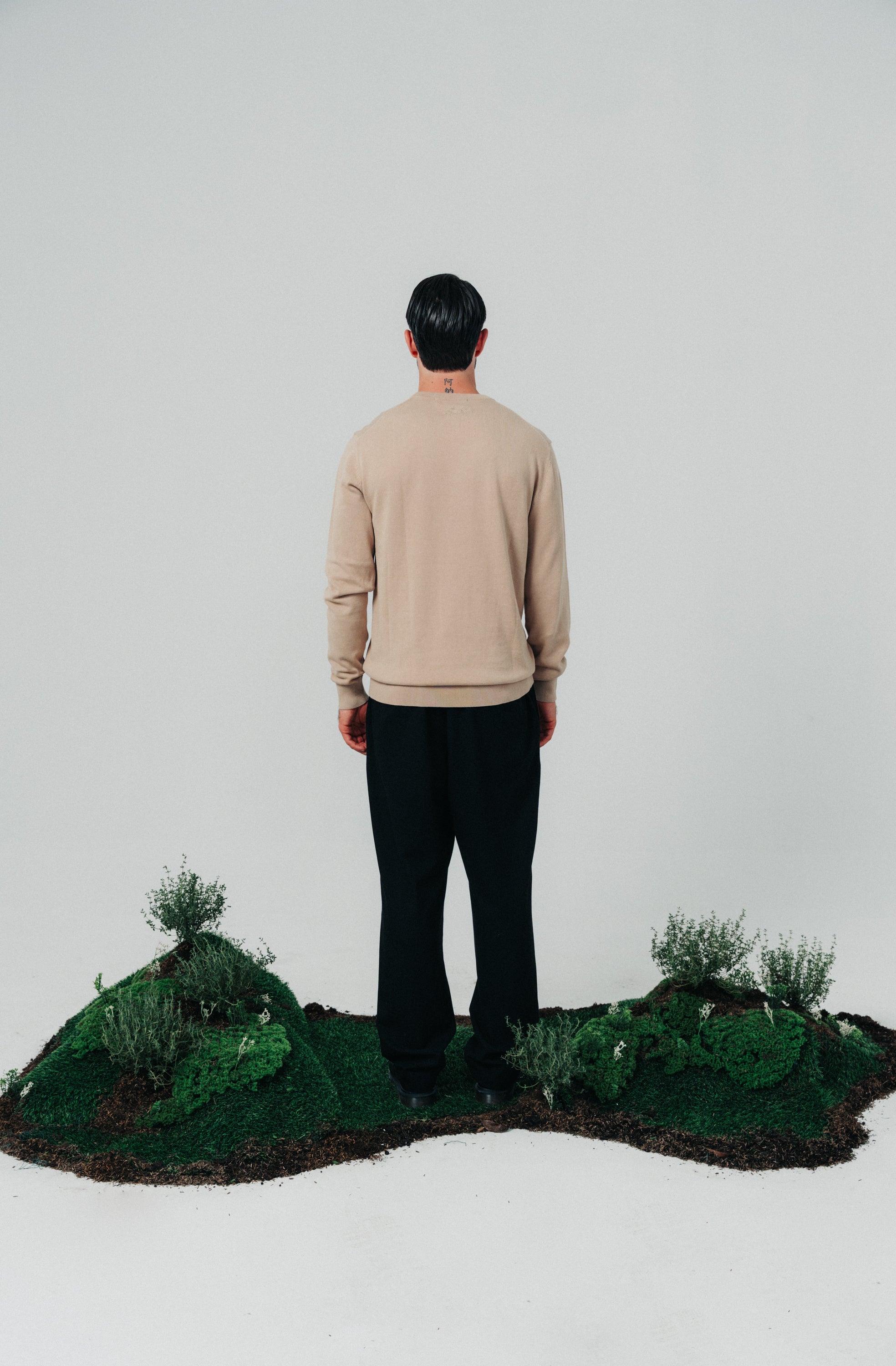 ST2-9021 - IVORY KNITTED TEXTURE SWEATER