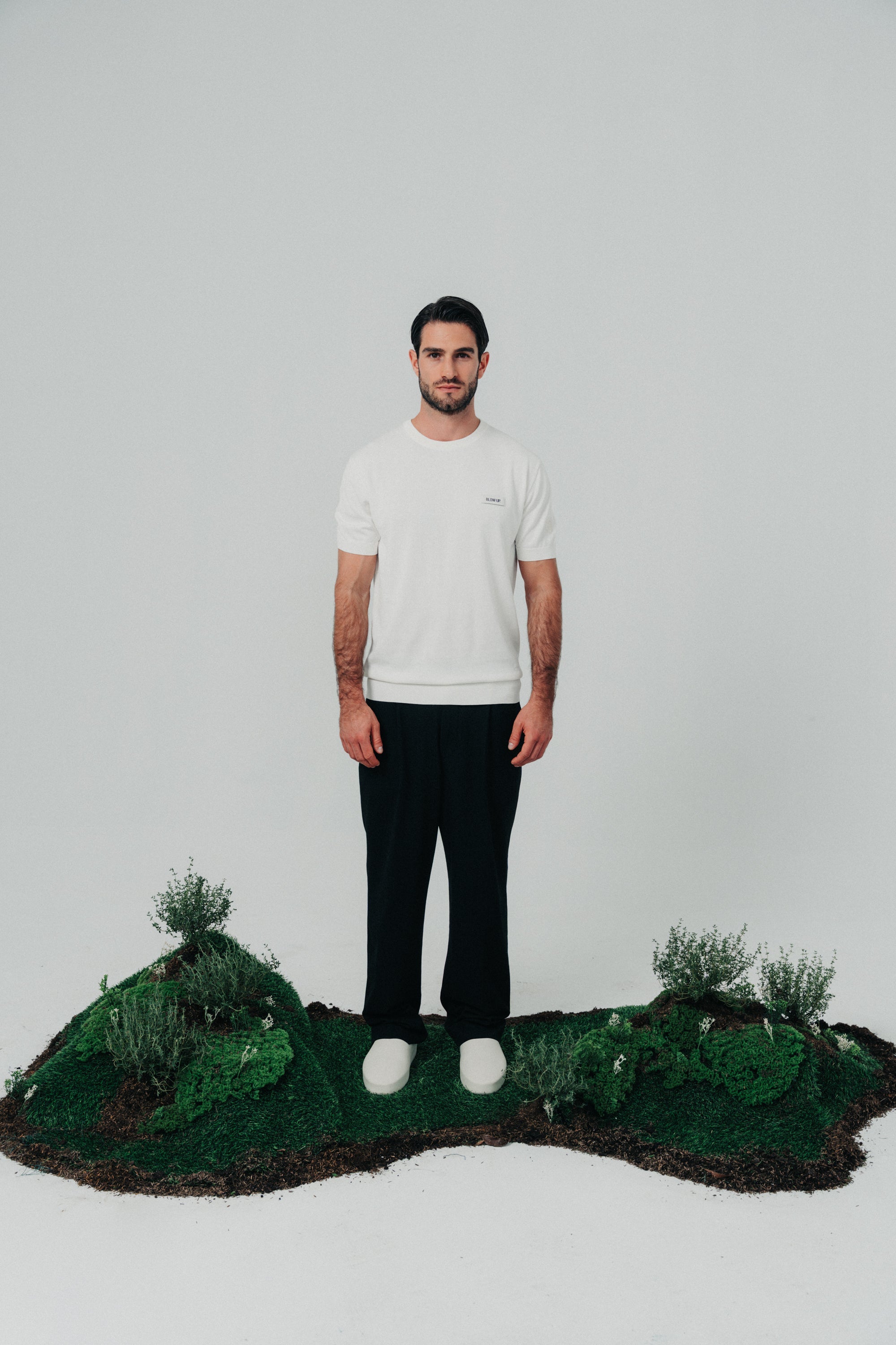 CT1-1010 - IVORY KNITTED T-SHIRT