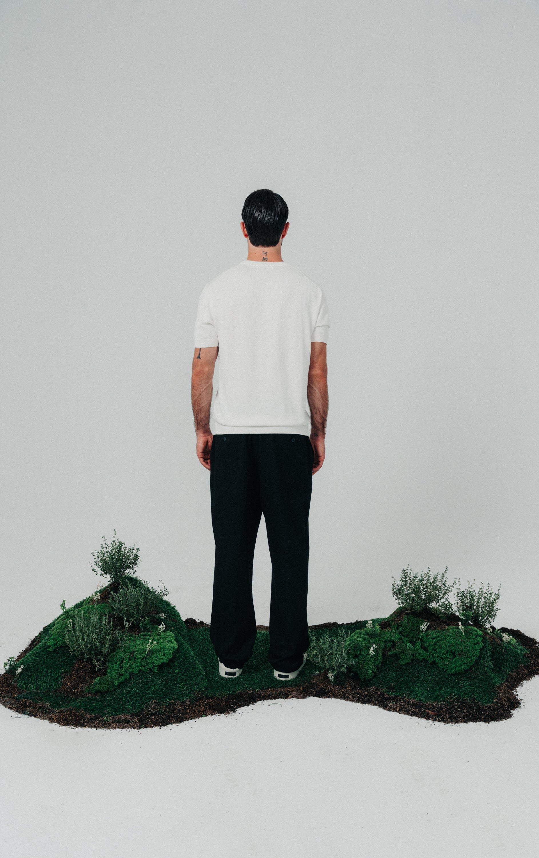 CT1-1010 - IVORY KNITTED T-SHIRT