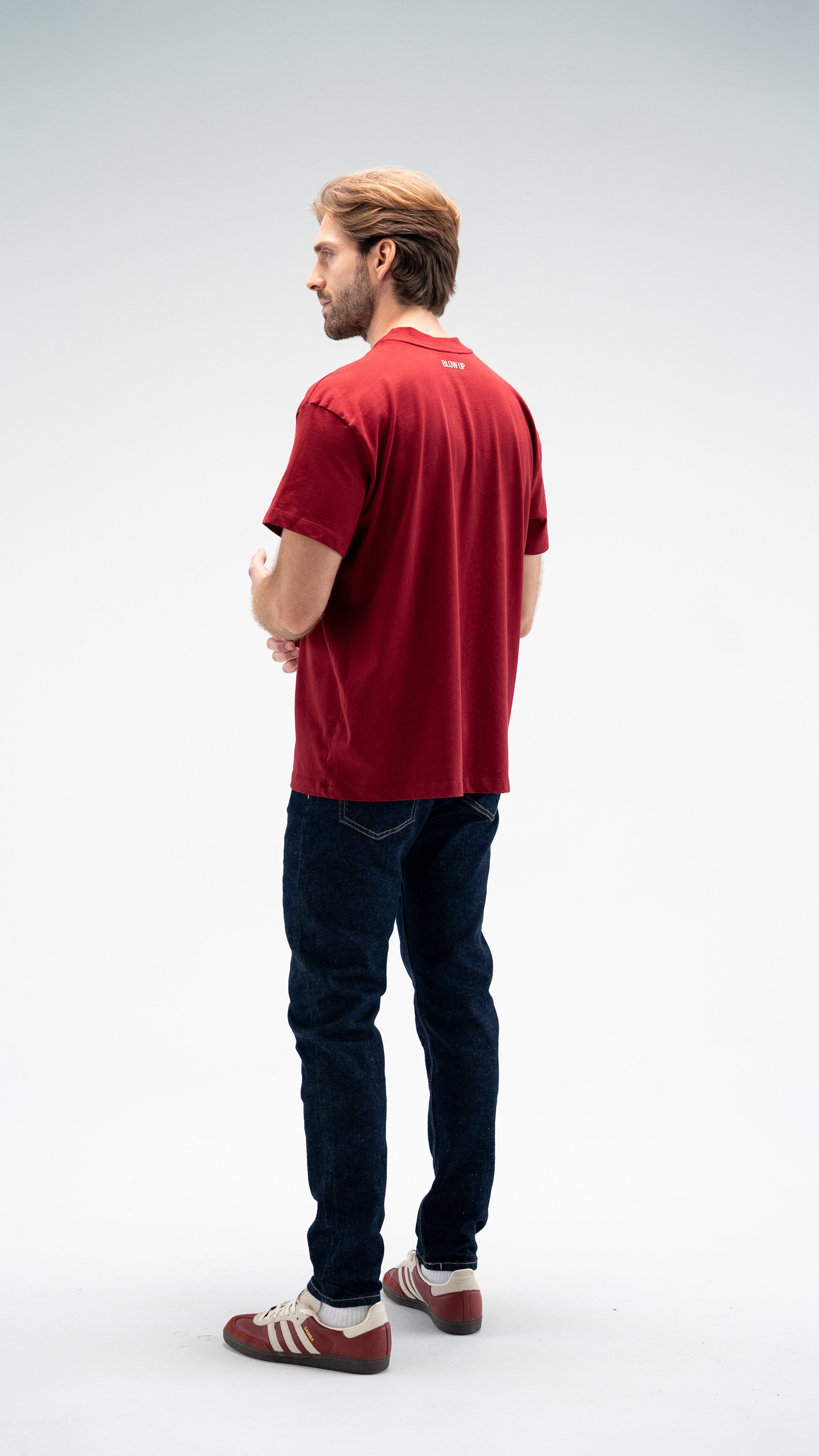 CLF5-3003 - RED WINE CLASIC FIT T-SHIRT